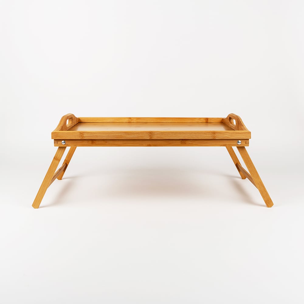 Bandeja para cama de bamb&uacute; 50x30x19cm
