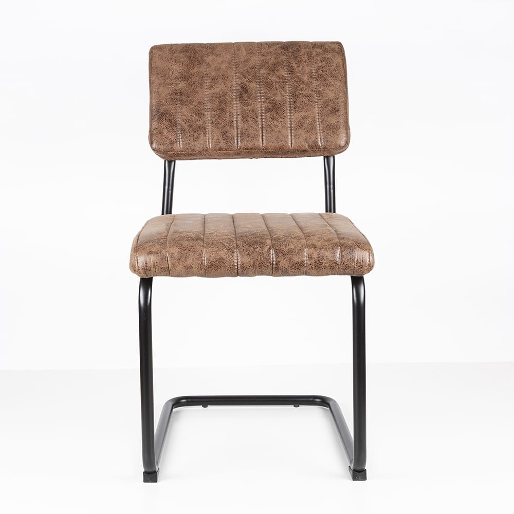 Silla de comedor marrón Natalia 46x59x86cm