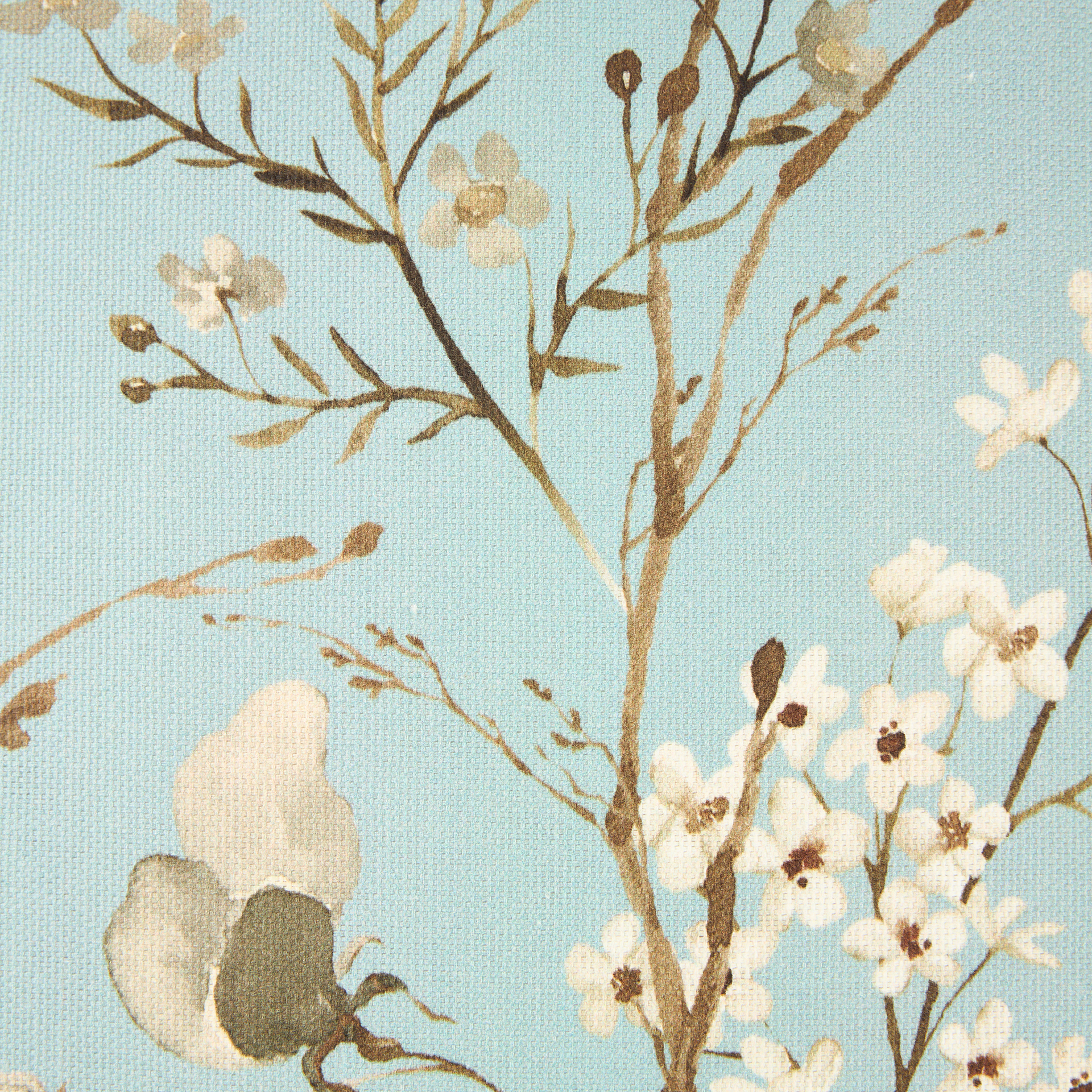 Funda de cojín de algodón azul Hana 45x45cm