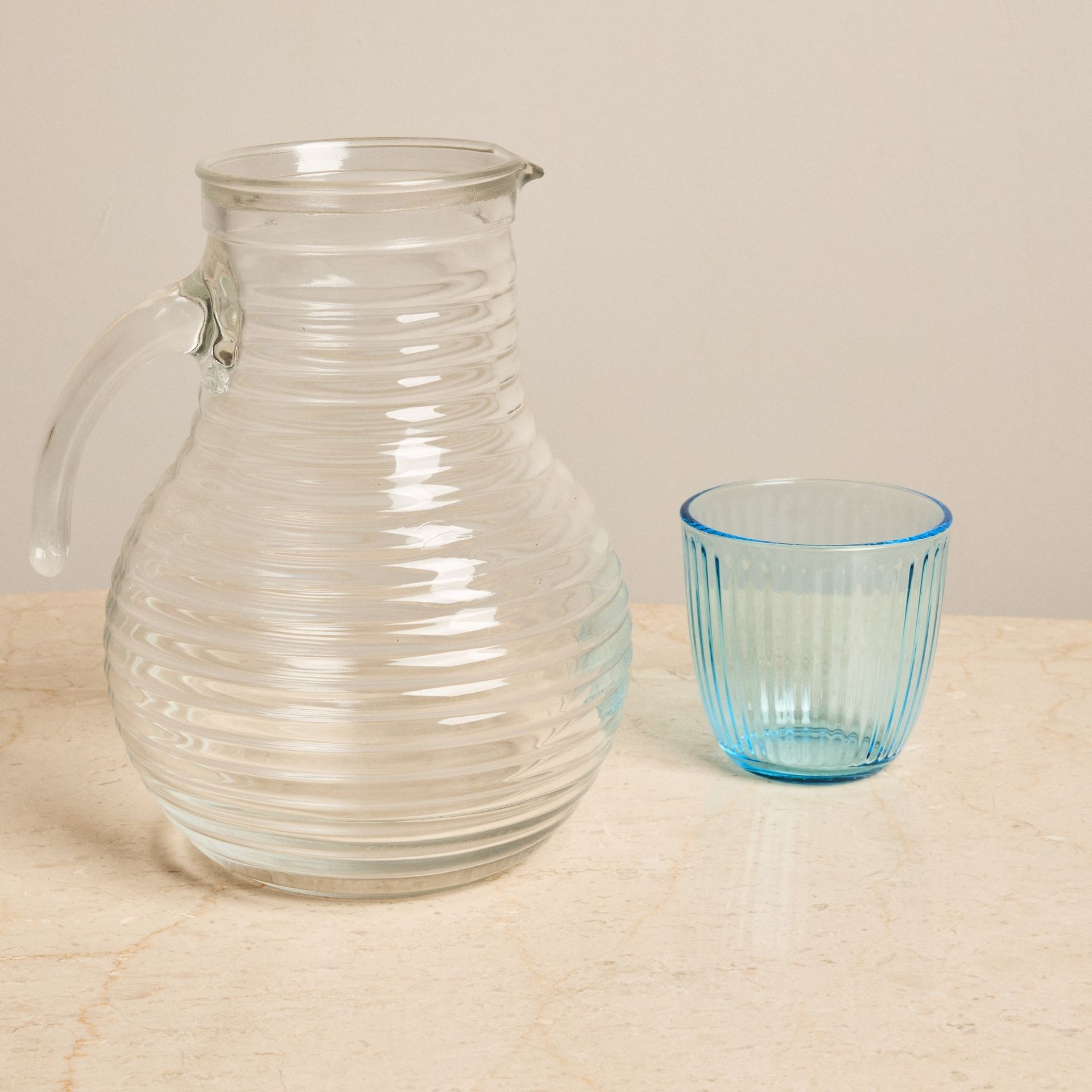 Vaso de cristal azul Line 29cl