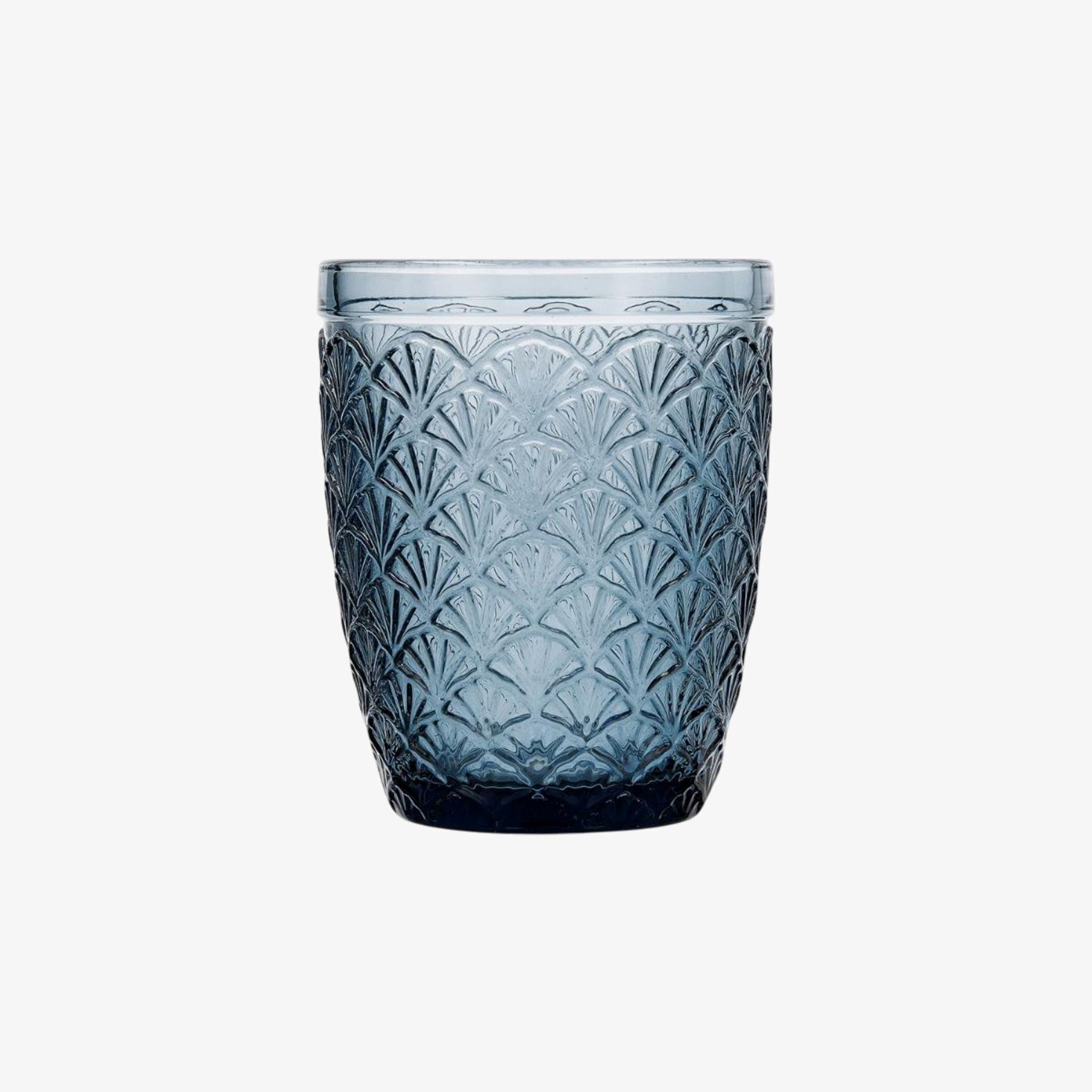 Vaso de vidrio azul Marua 24cl