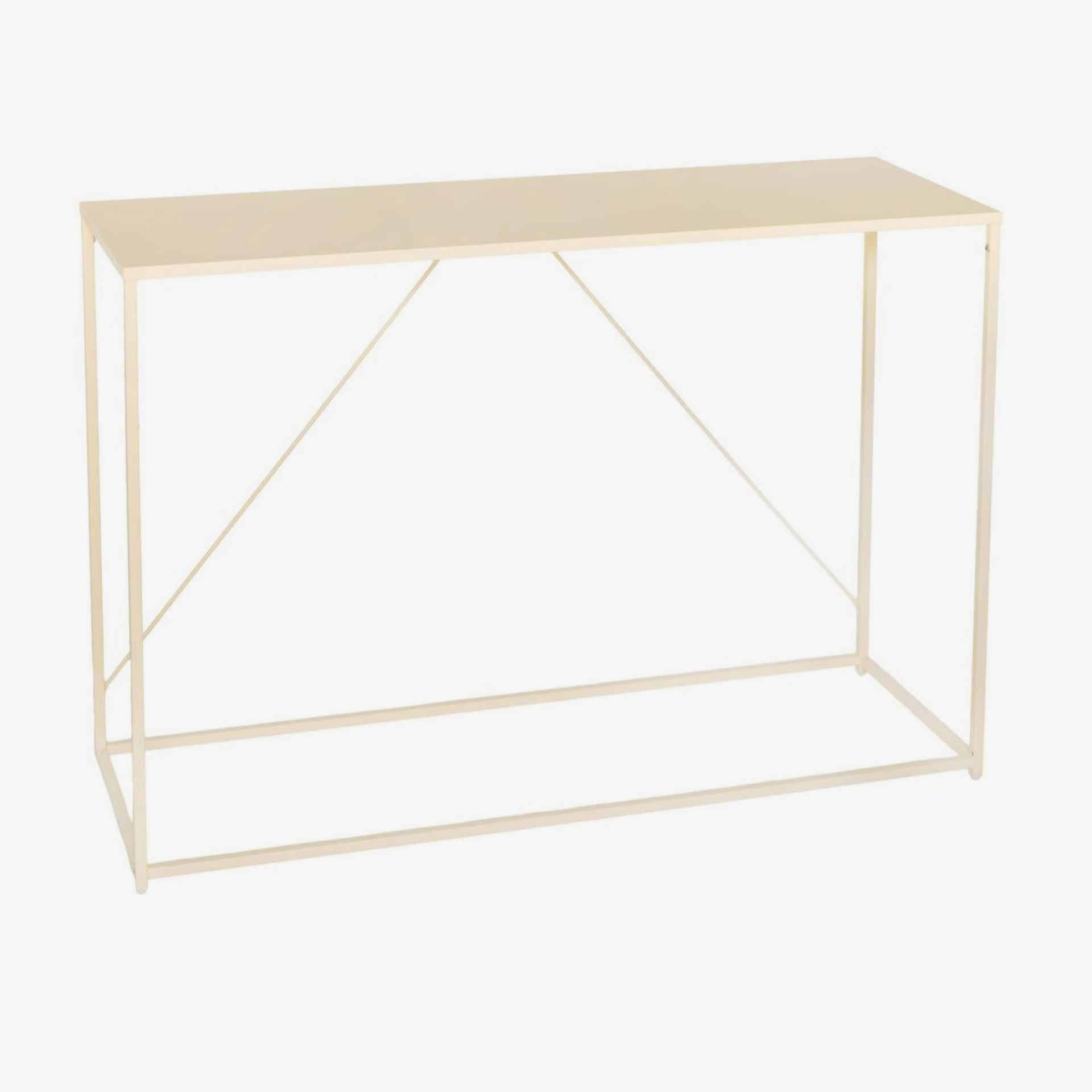 Consola beige de metal Ceyra 120cm