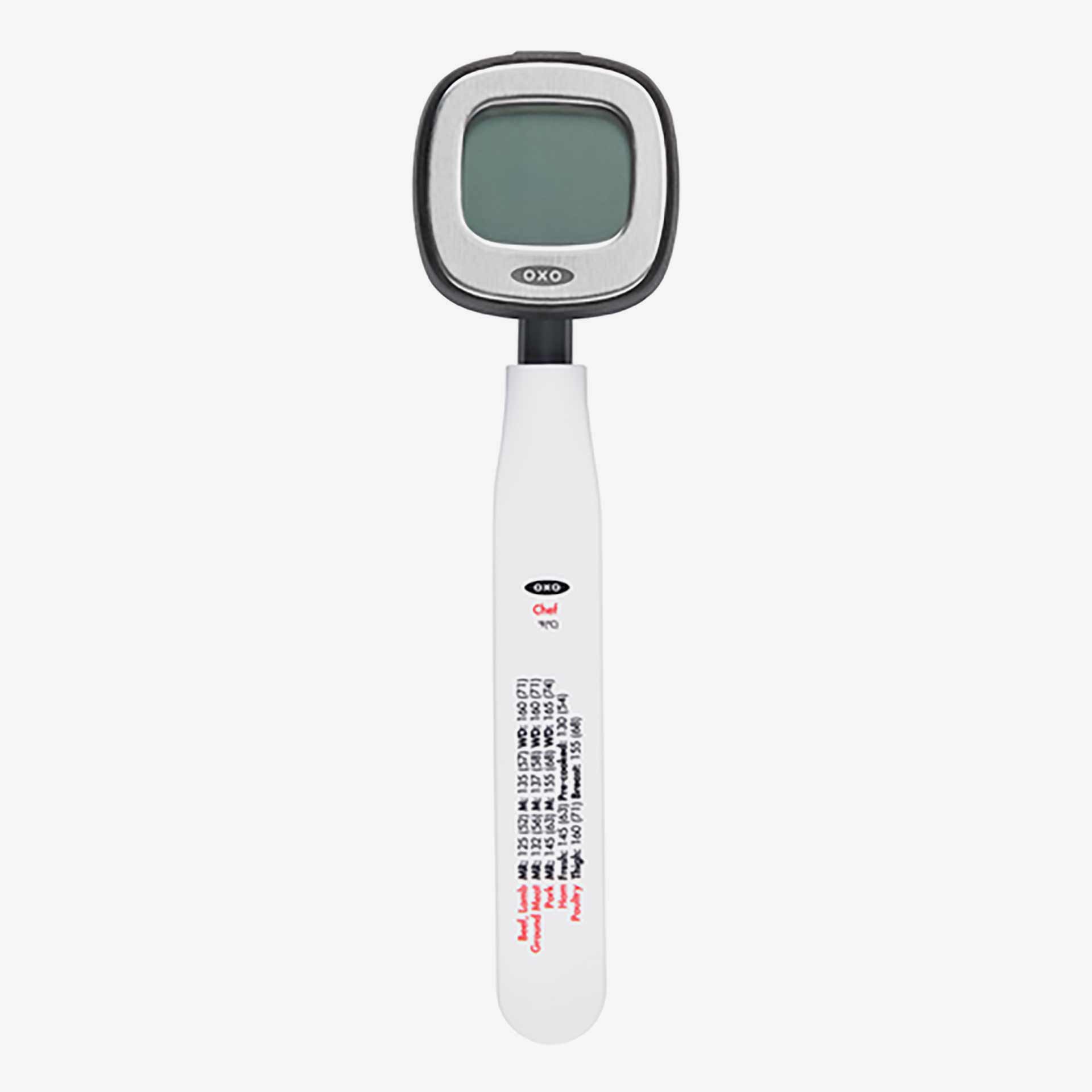 Term&oacute;metro digital de cocina de acero inoxidable blanco Good Grips - Oxo