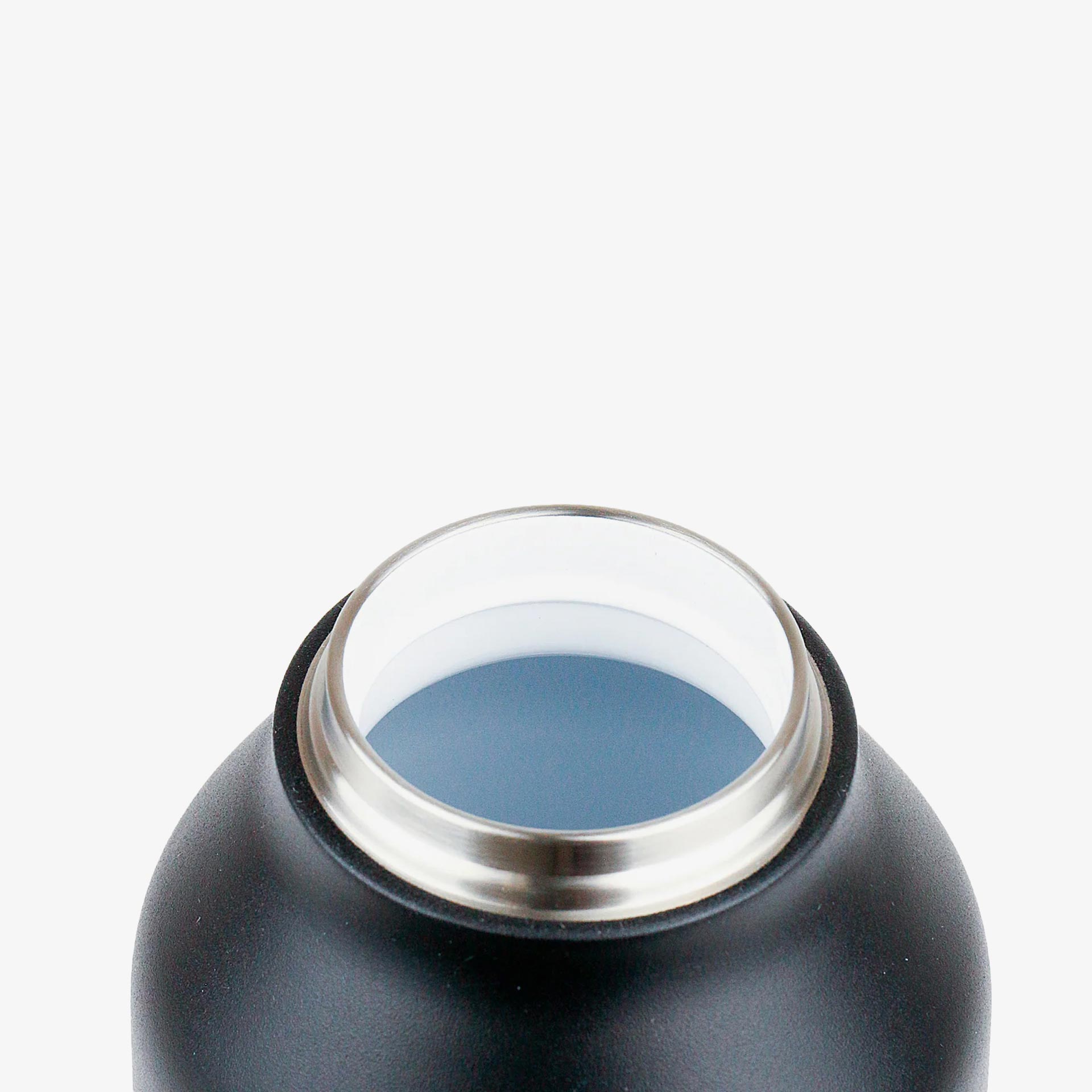 Botella t&eacute;rmica negra de acero inoxidable 1L - Runbott