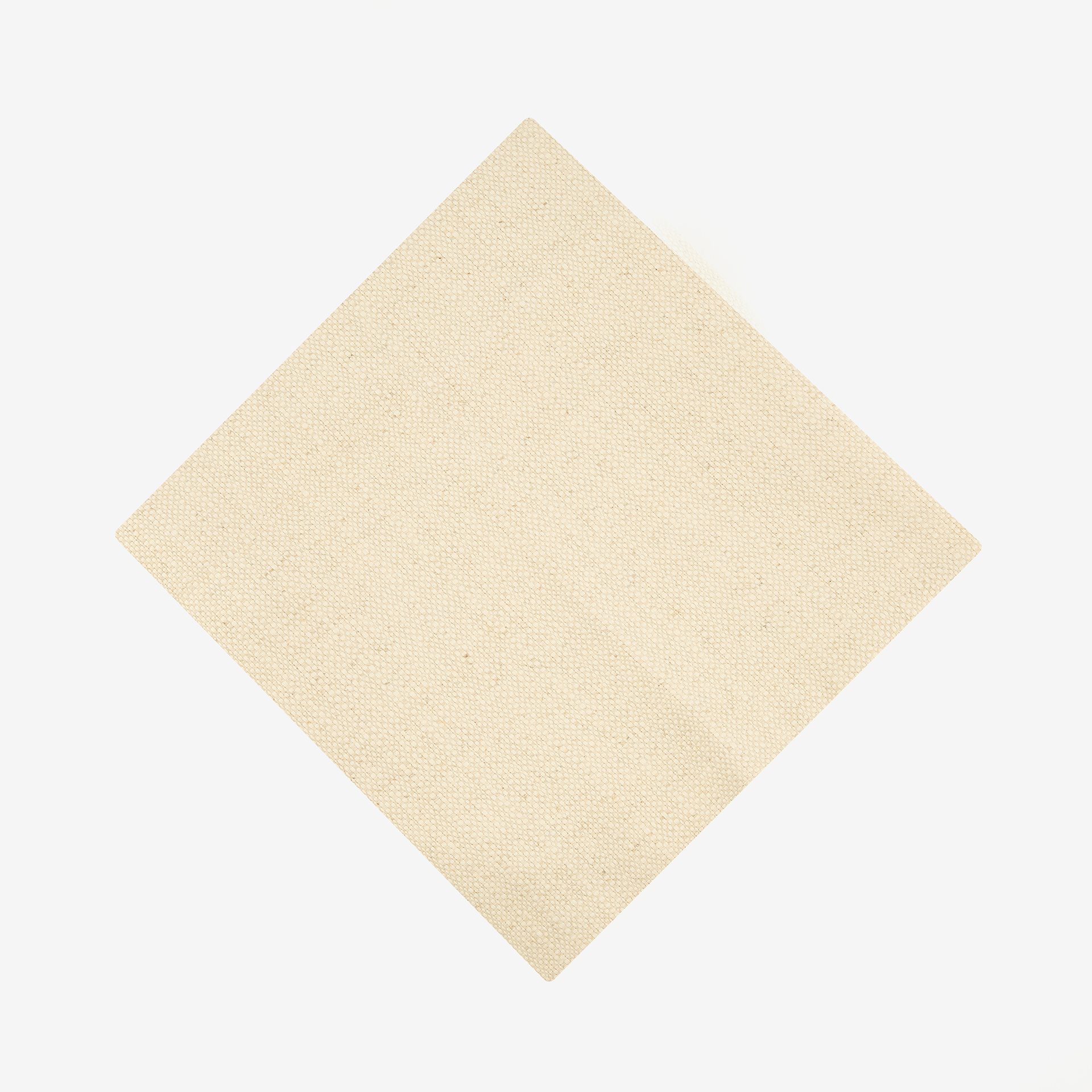 Funda de coj&iacute;n de algod&oacute;n y lino cuadrada beige 45x45cm