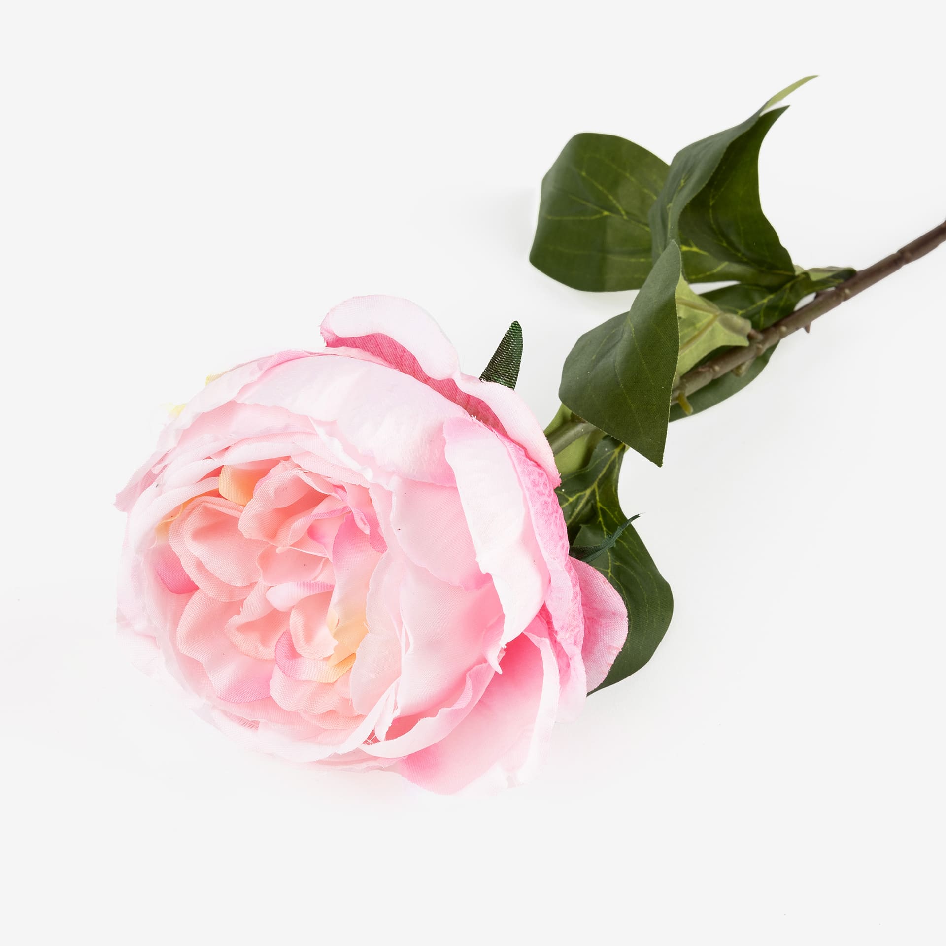 Flor peonia rosa artificial 65cm