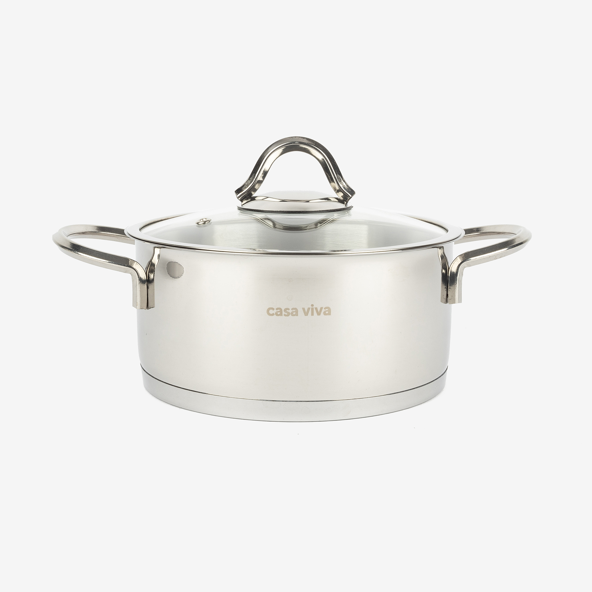Olla con tapa de acero inoxidable Casa Viva Ø20cm - 3L