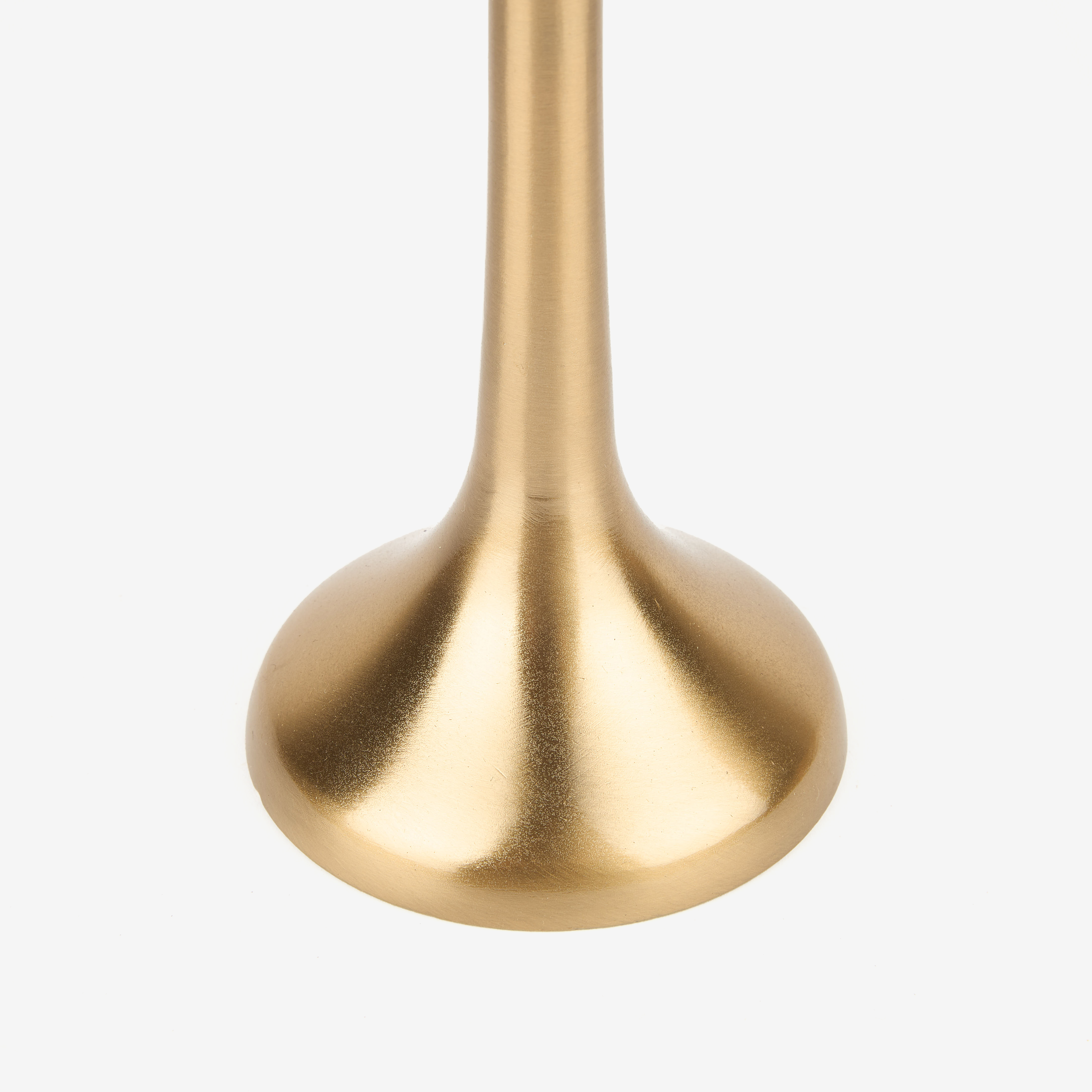 Candelabro de aluminio dorado 9x26cm