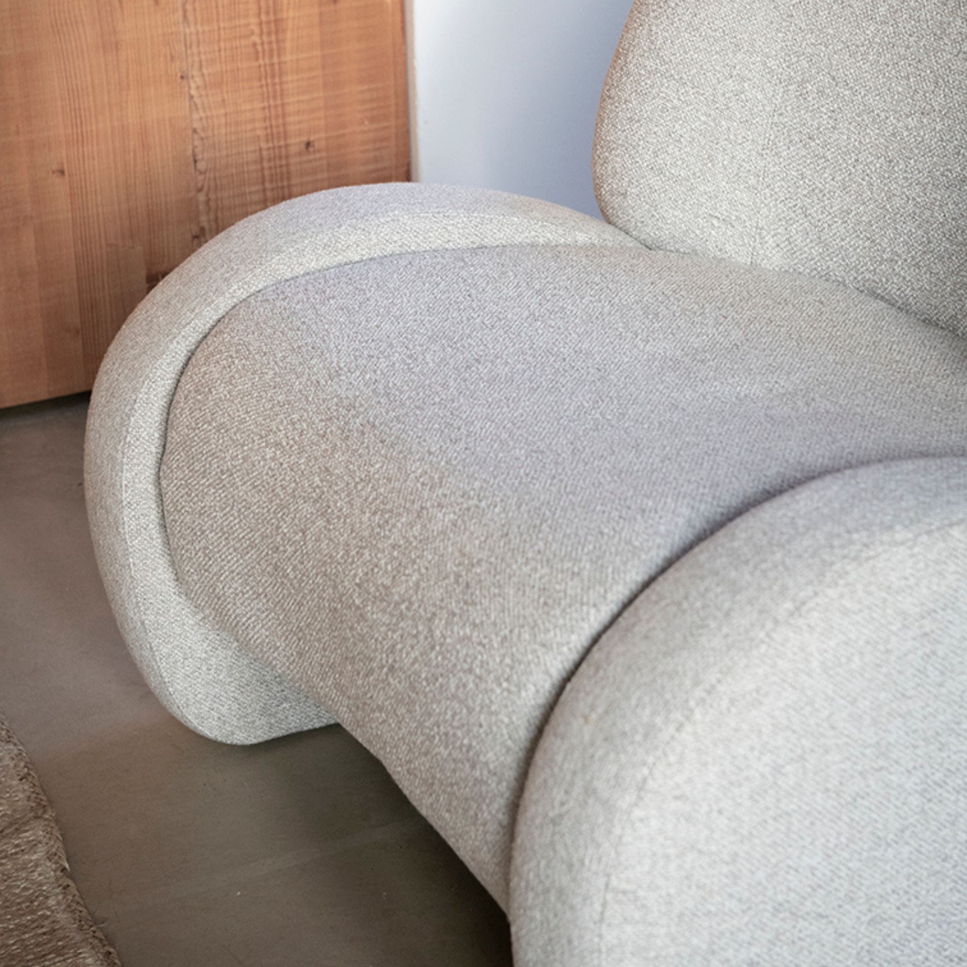 Butaca gris Telma 82x91x75cm Clau&Chloe