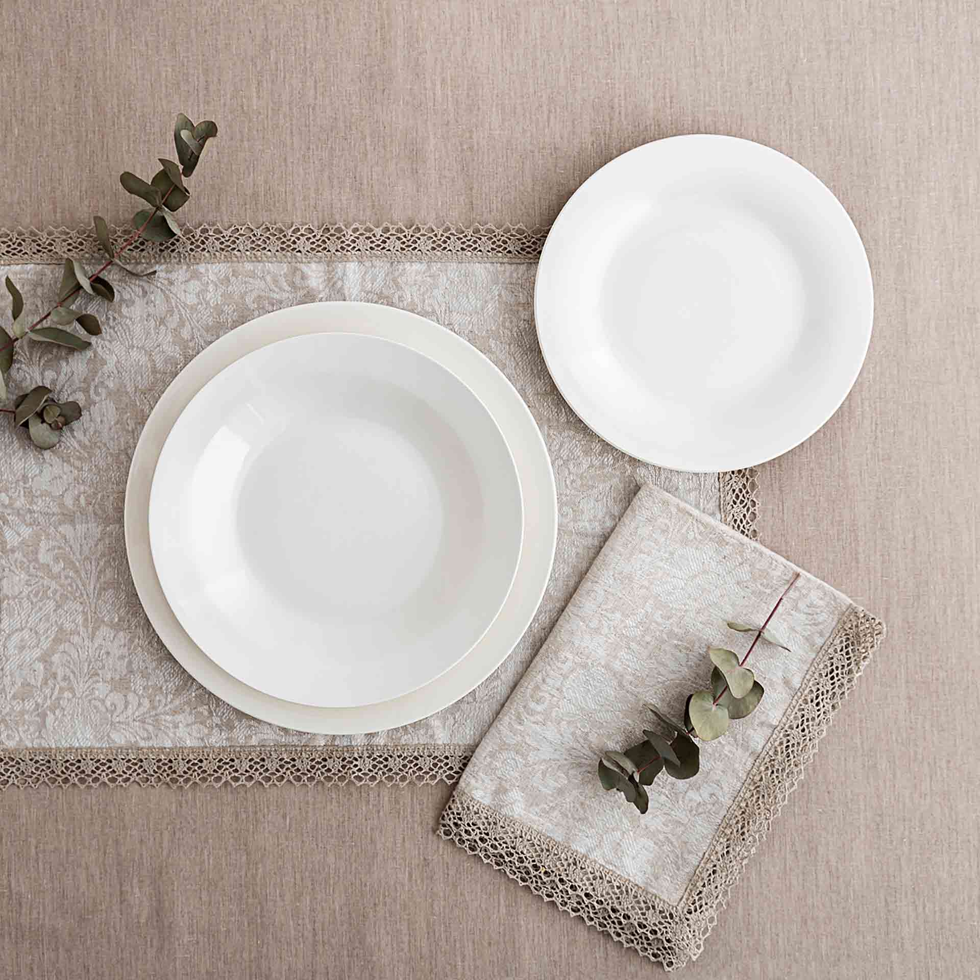 Plato llano porcelana blanca Vetra &Oslash;26cm 