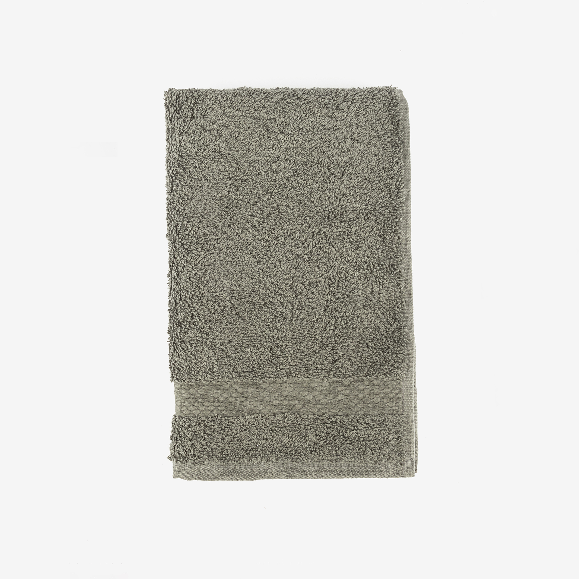 Toalla de tocador de algodón gris oscuro Vic 30x50cm - 500 gr/m²