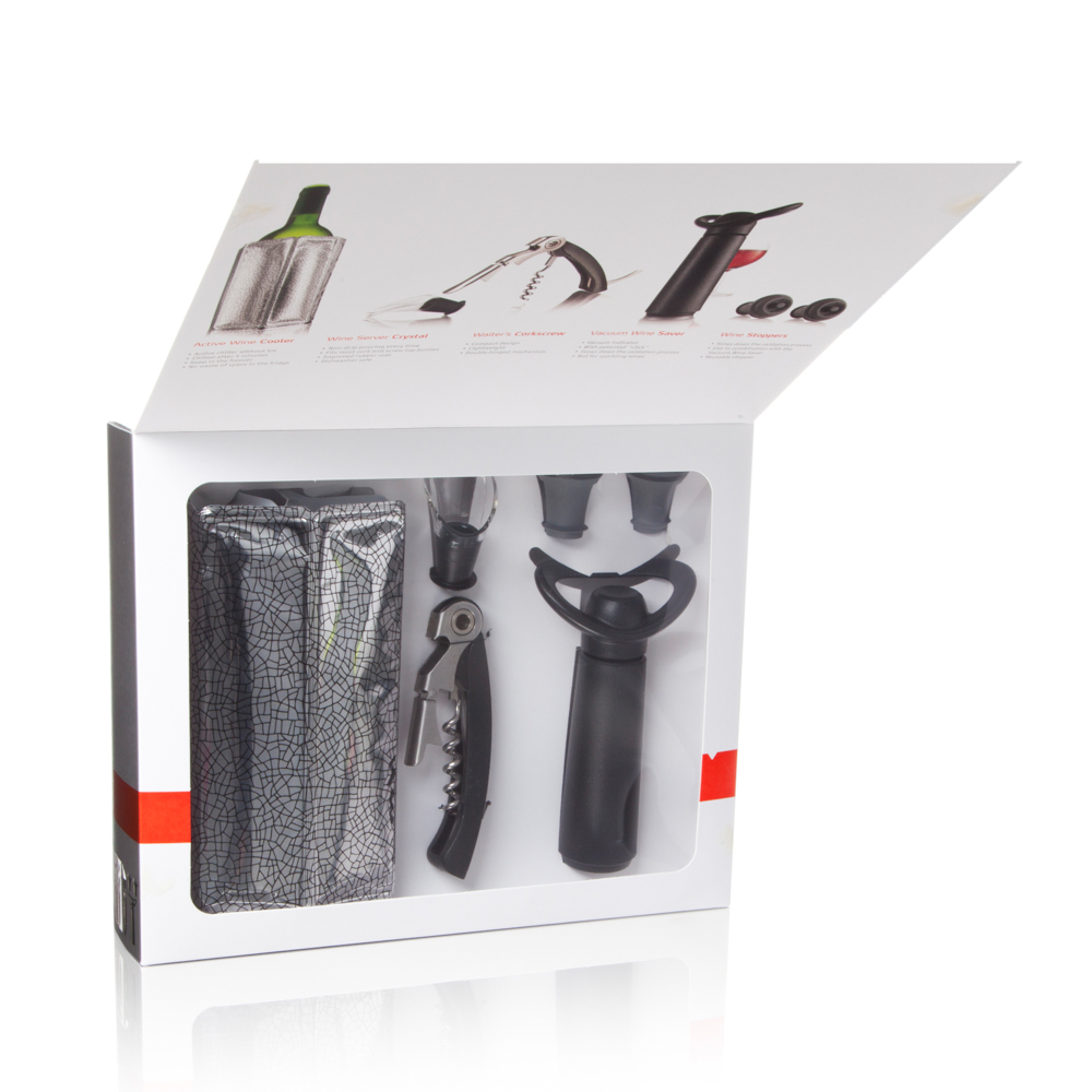 Set vino Essentials negro