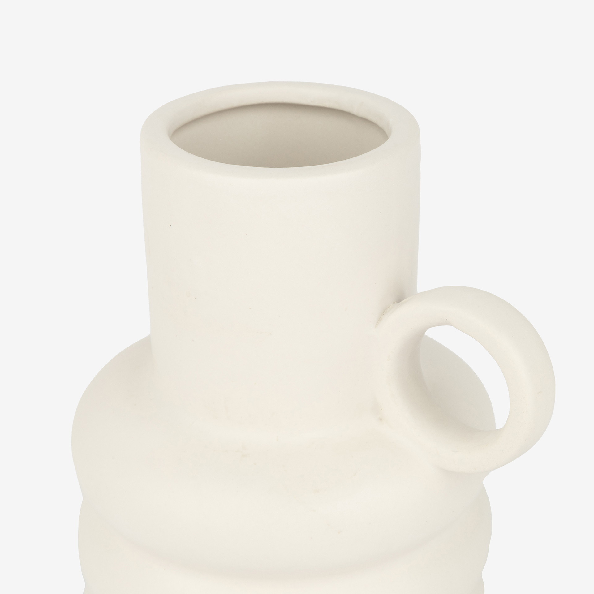 Jarr&oacute;n de dolomita blanco Curve 11,5x9x18cm