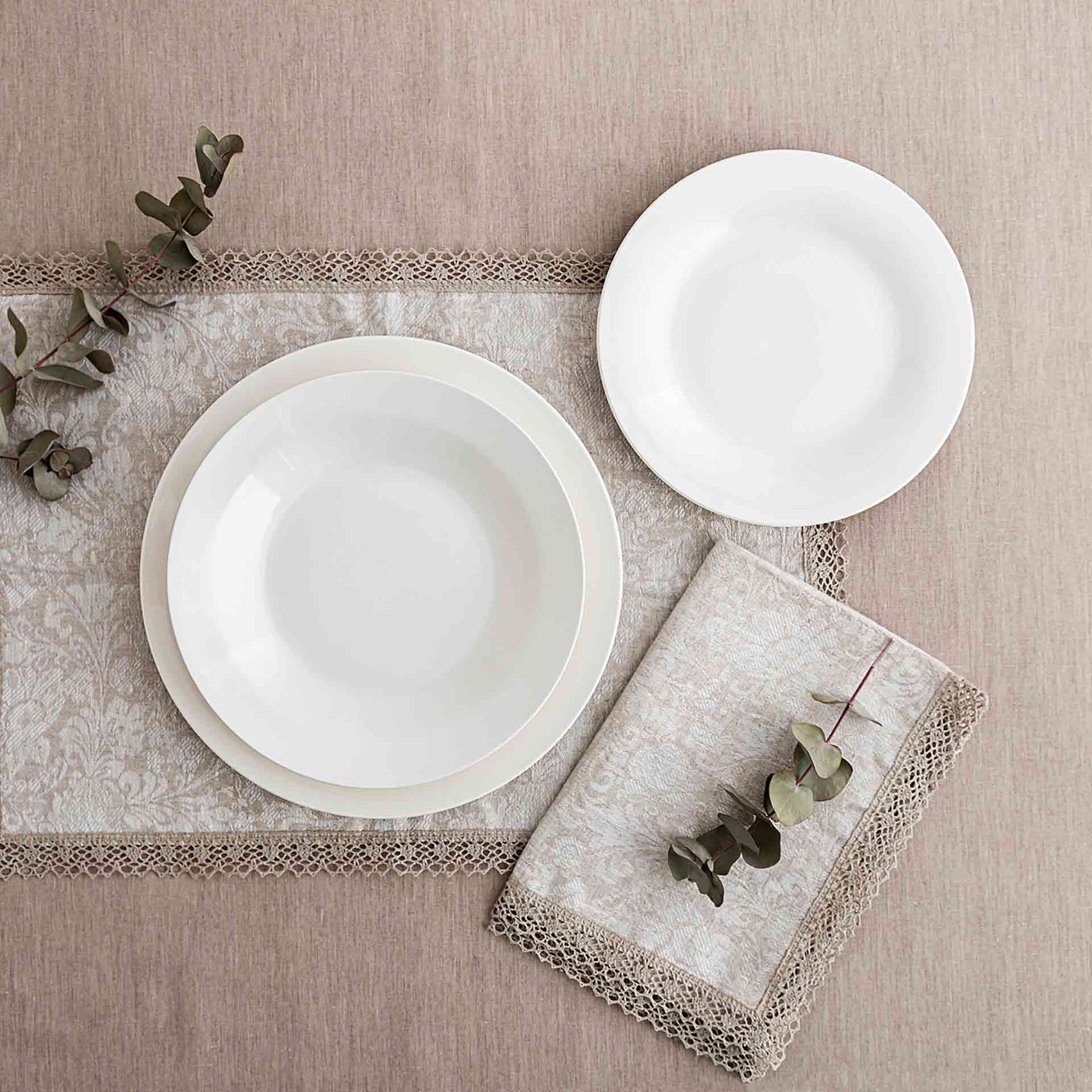 Plato hondo porcelana blanca Vetra &Oslash;22,5cm