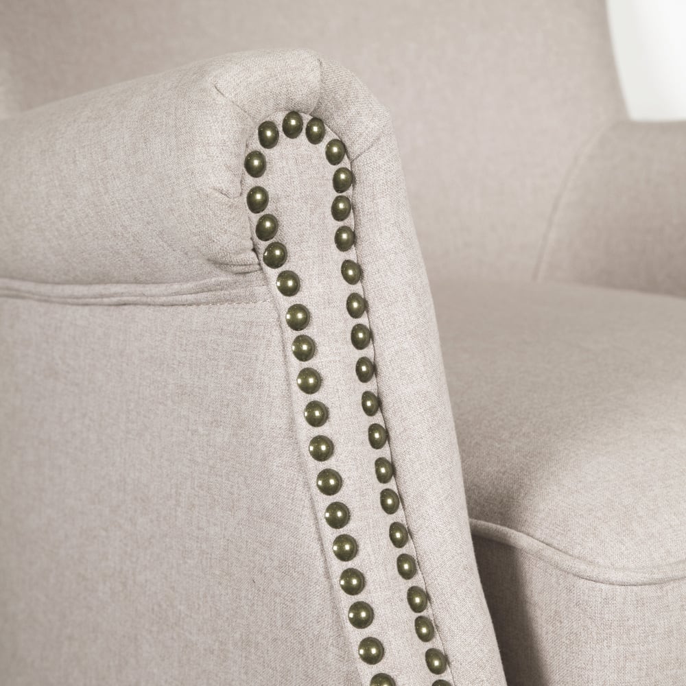 Butaca de poliéster beige Aurora 76x78x79cm Clau&Chloe