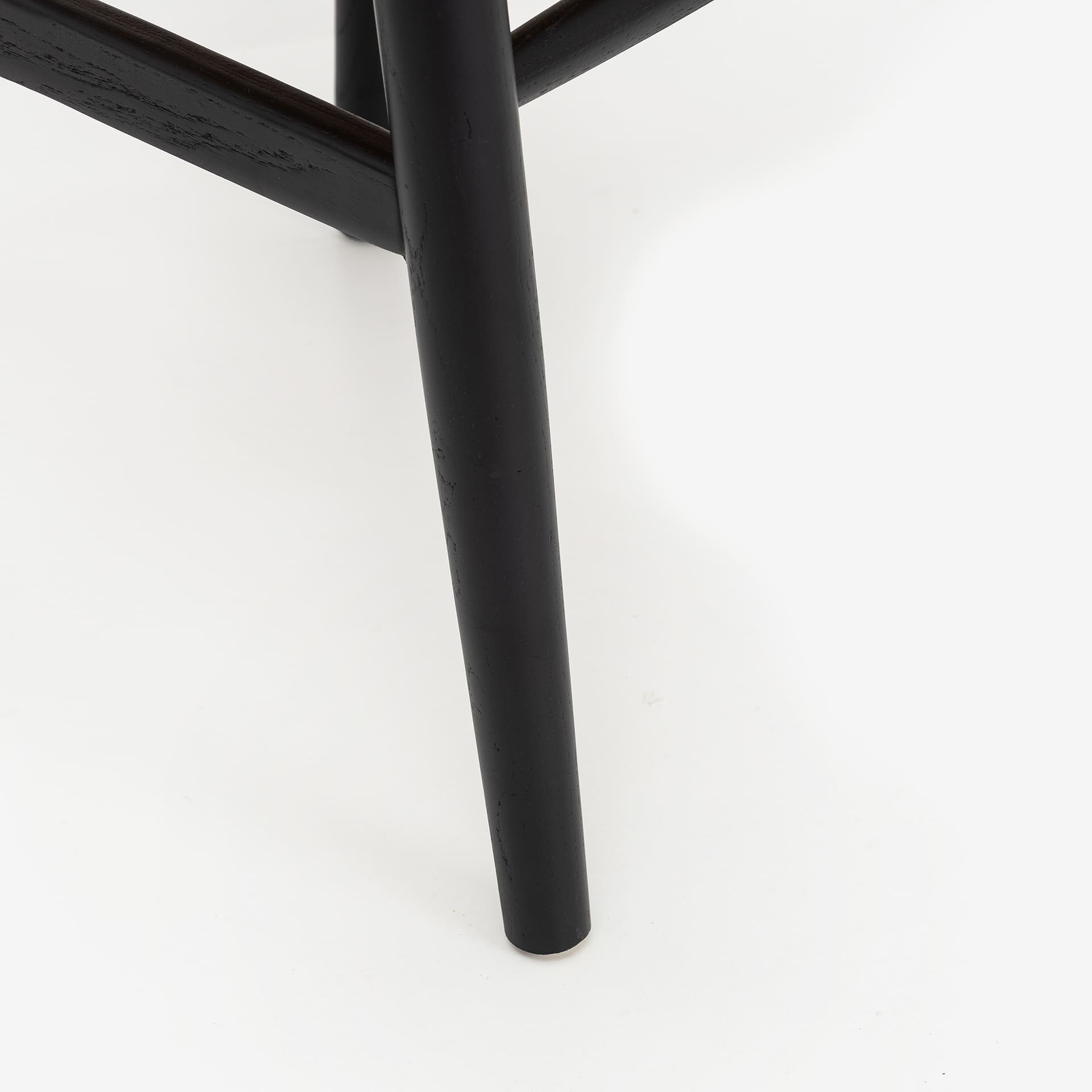 Silla de comedor de madera negra Irma 49x42x78cm Clau&Chloe