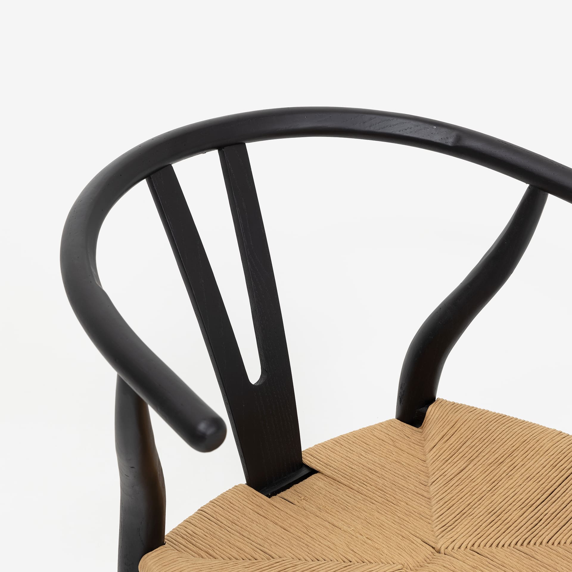 Silla de comedor de madera negra Irma 49x42x78cm Clau&Chloe