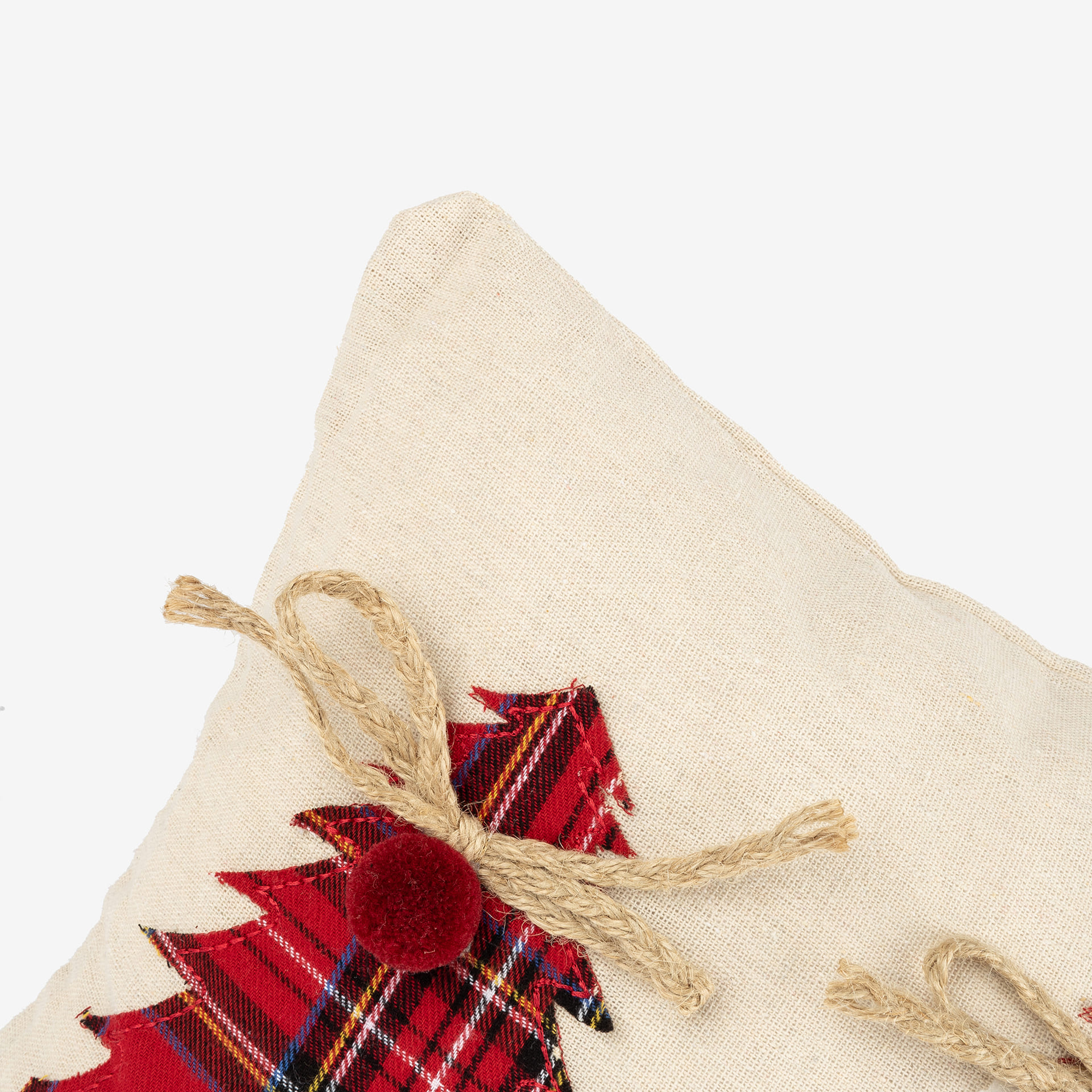 Funda de cojín con Árboles tartán 30x45cm