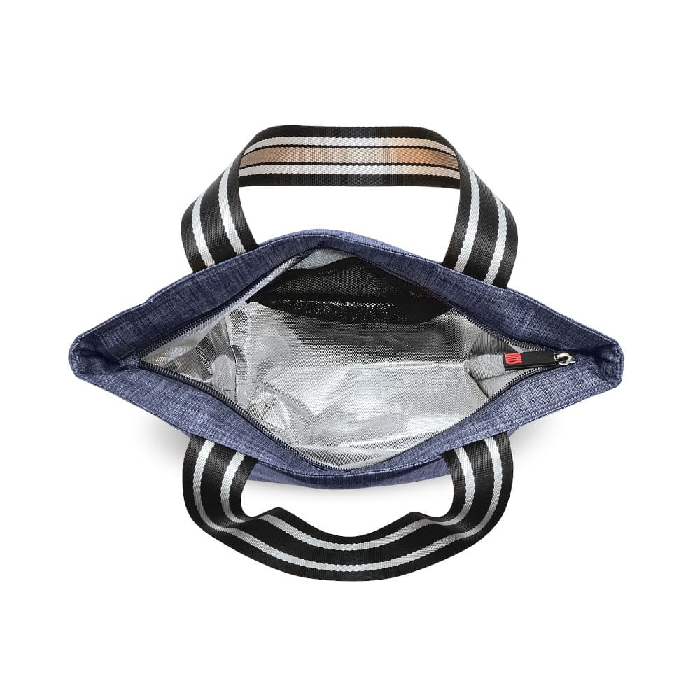 Bolsa lunch bag azul jaspeado