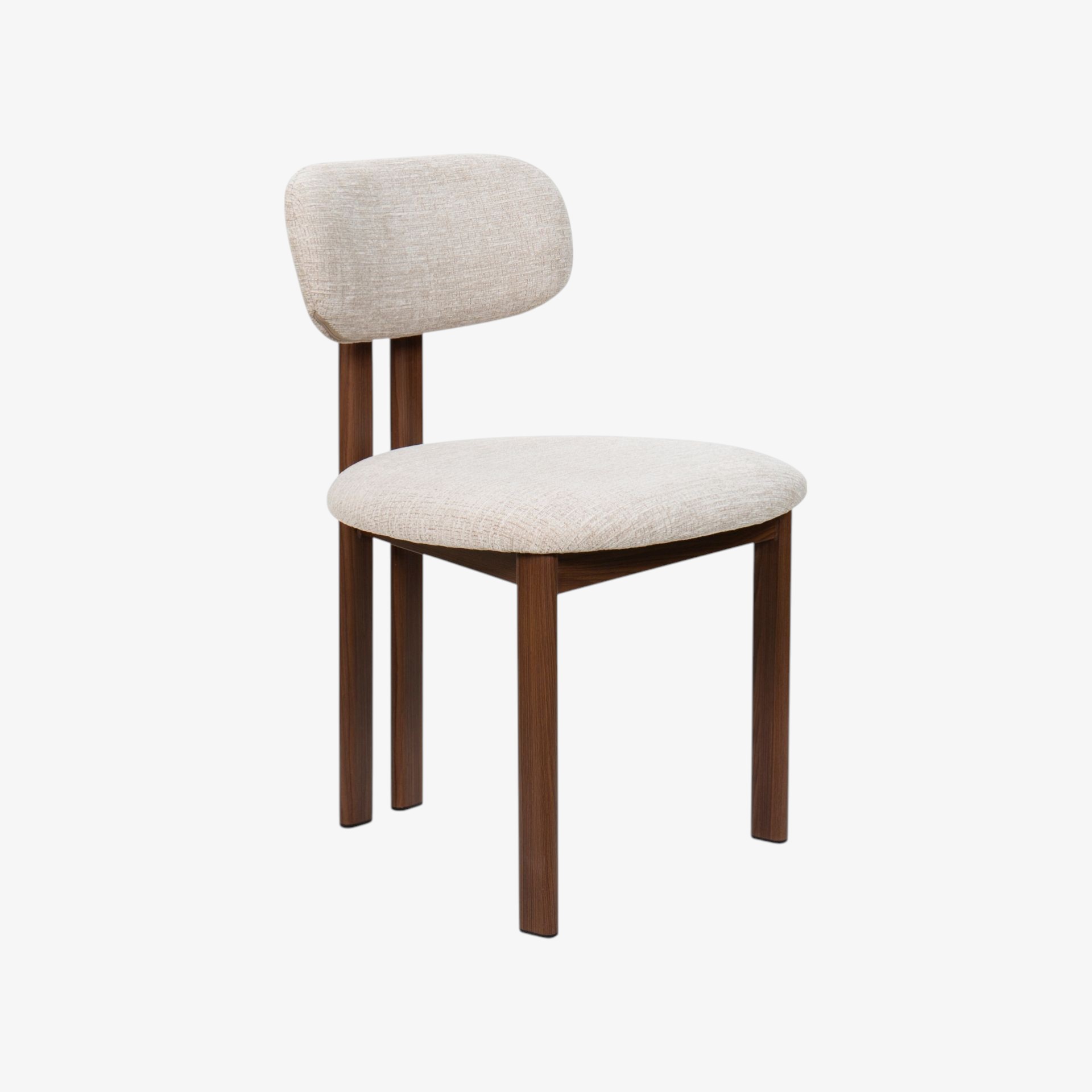 Silla de comedor efecto madera beige Gisel 53x51x81cm Clau&Chloe