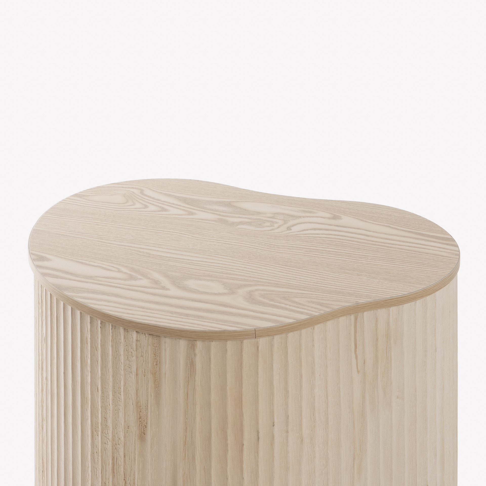 Mesa auxiliar de madera de paulownia 47x37x47,5cm