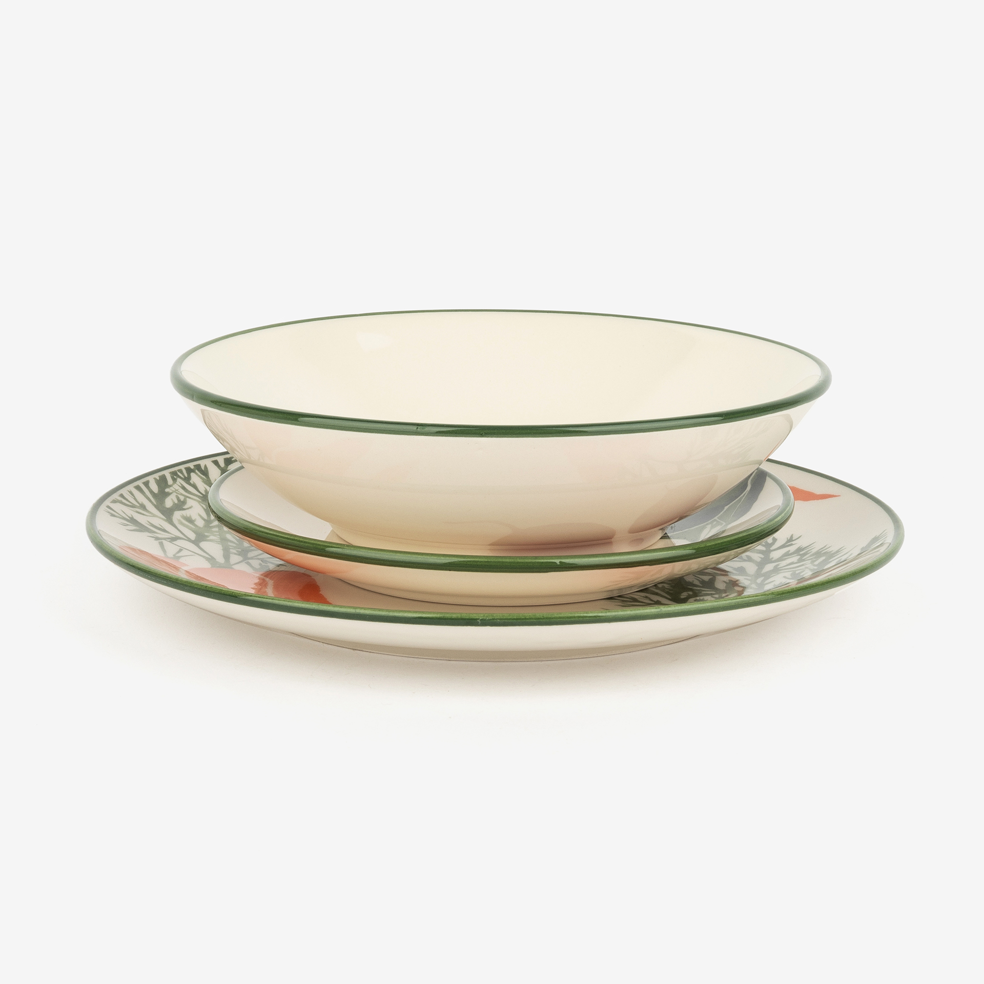 Vajilla de 18 piezas de porcelana Huerto