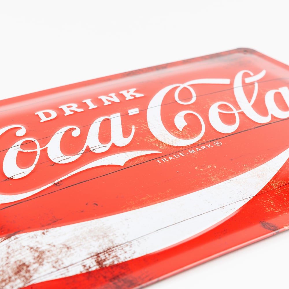 Placa de metal Coca-Cola 20x30cm