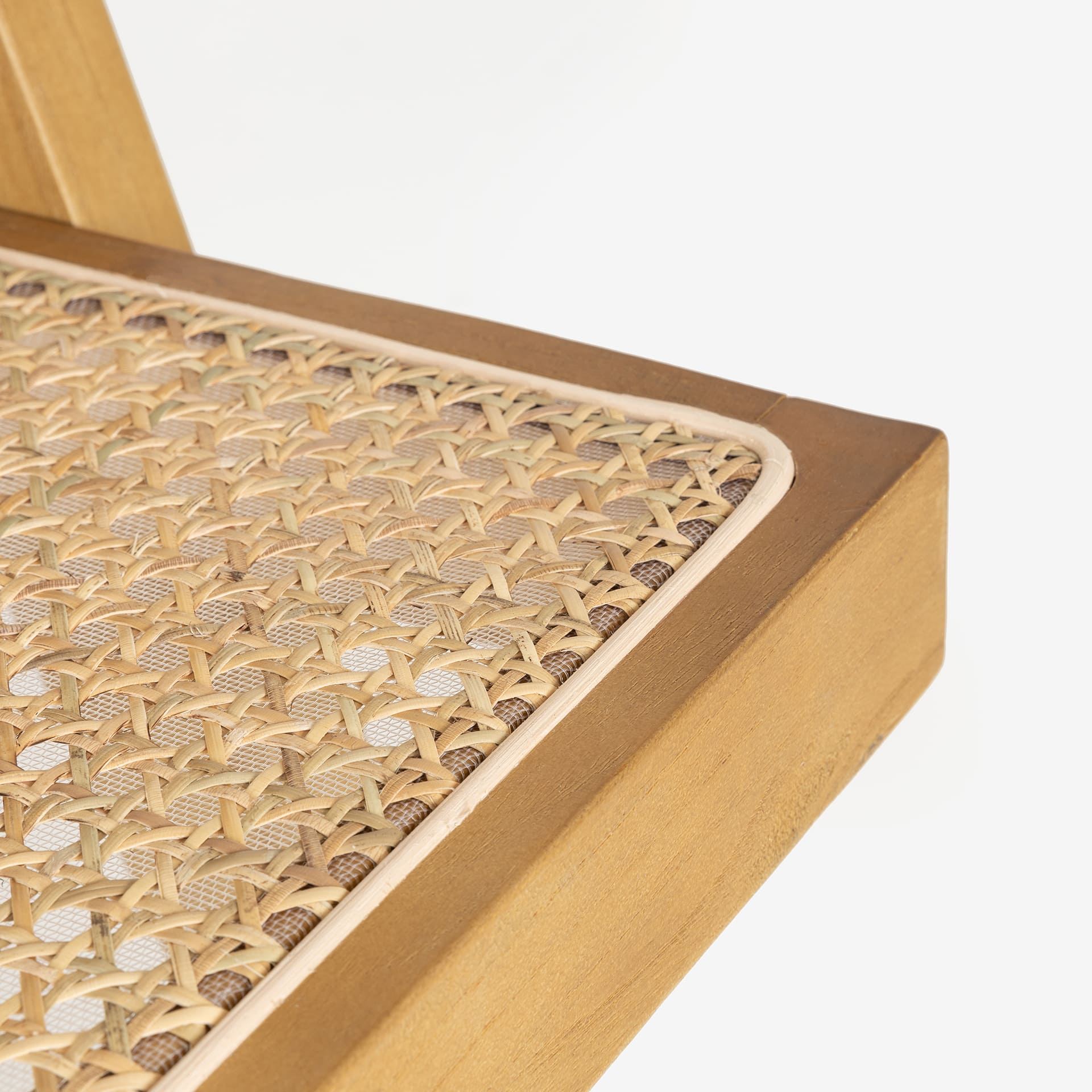 Banco de rat&aacute;n marr&oacute;n claro Elodye Clau&Chloe