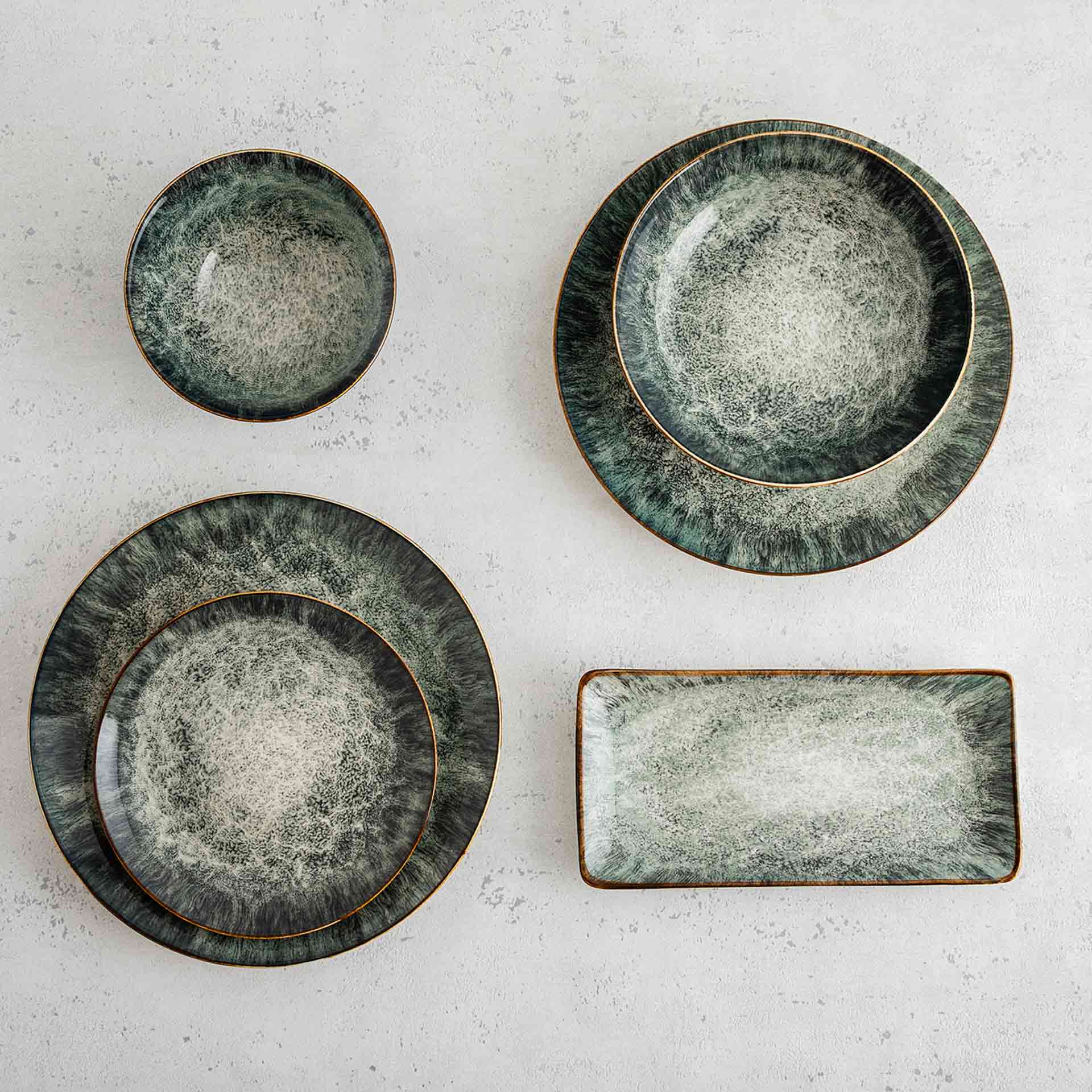 Plato de postre de porcelana Moon 19cm