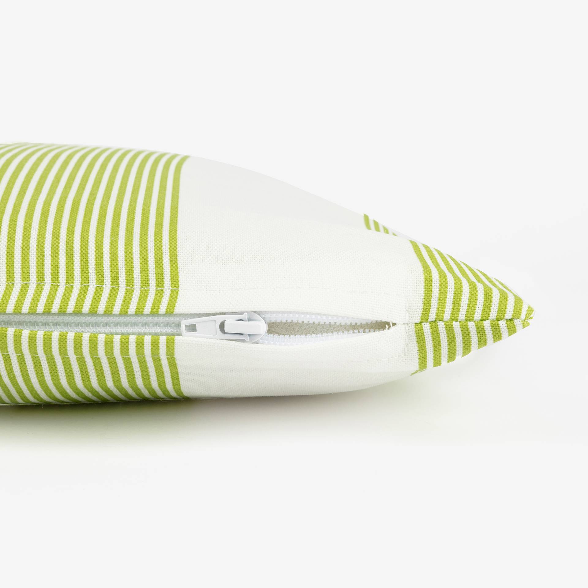 Cojín de exterior rayas verdes 43x43cm