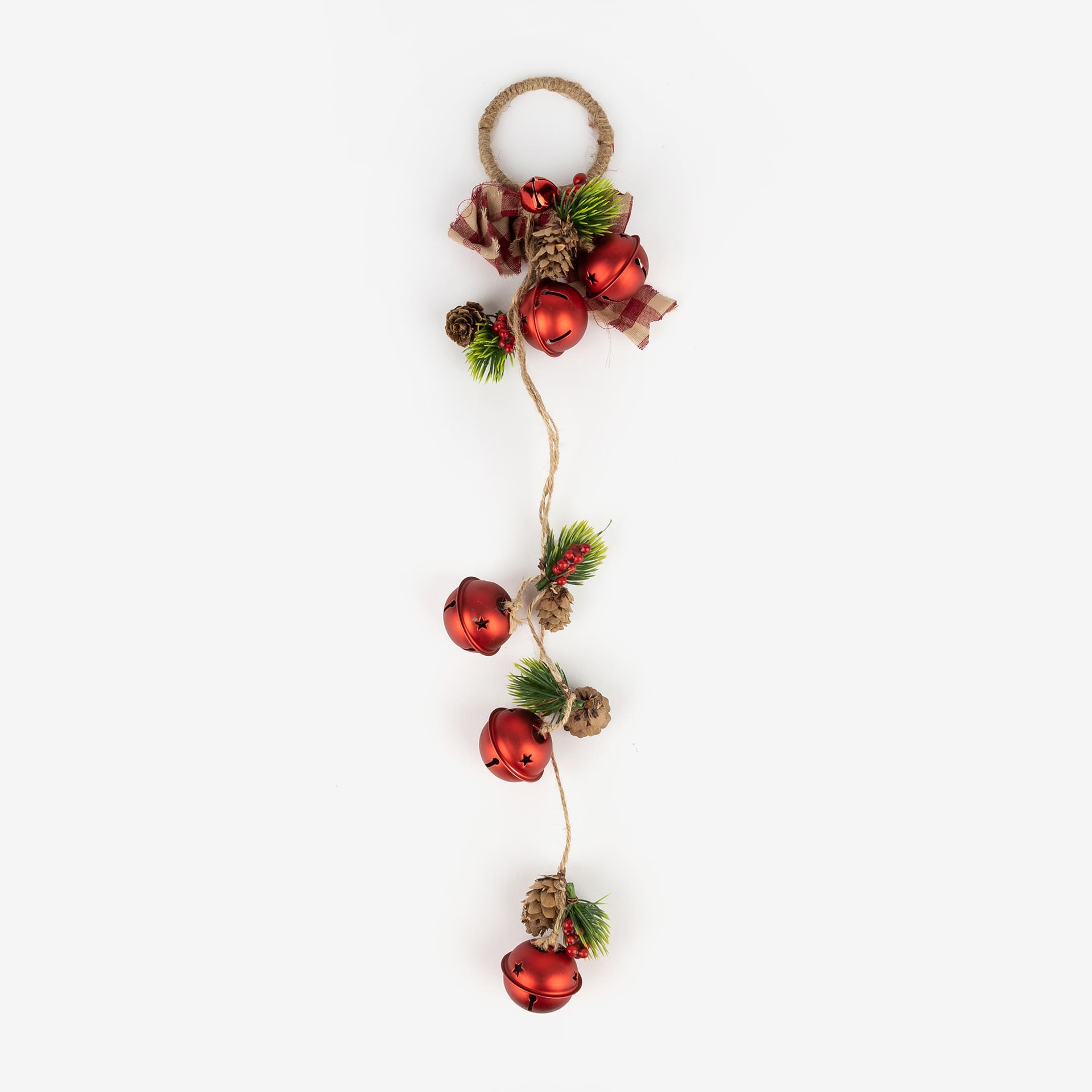 Guirnalda cascabeles rojos 50cm