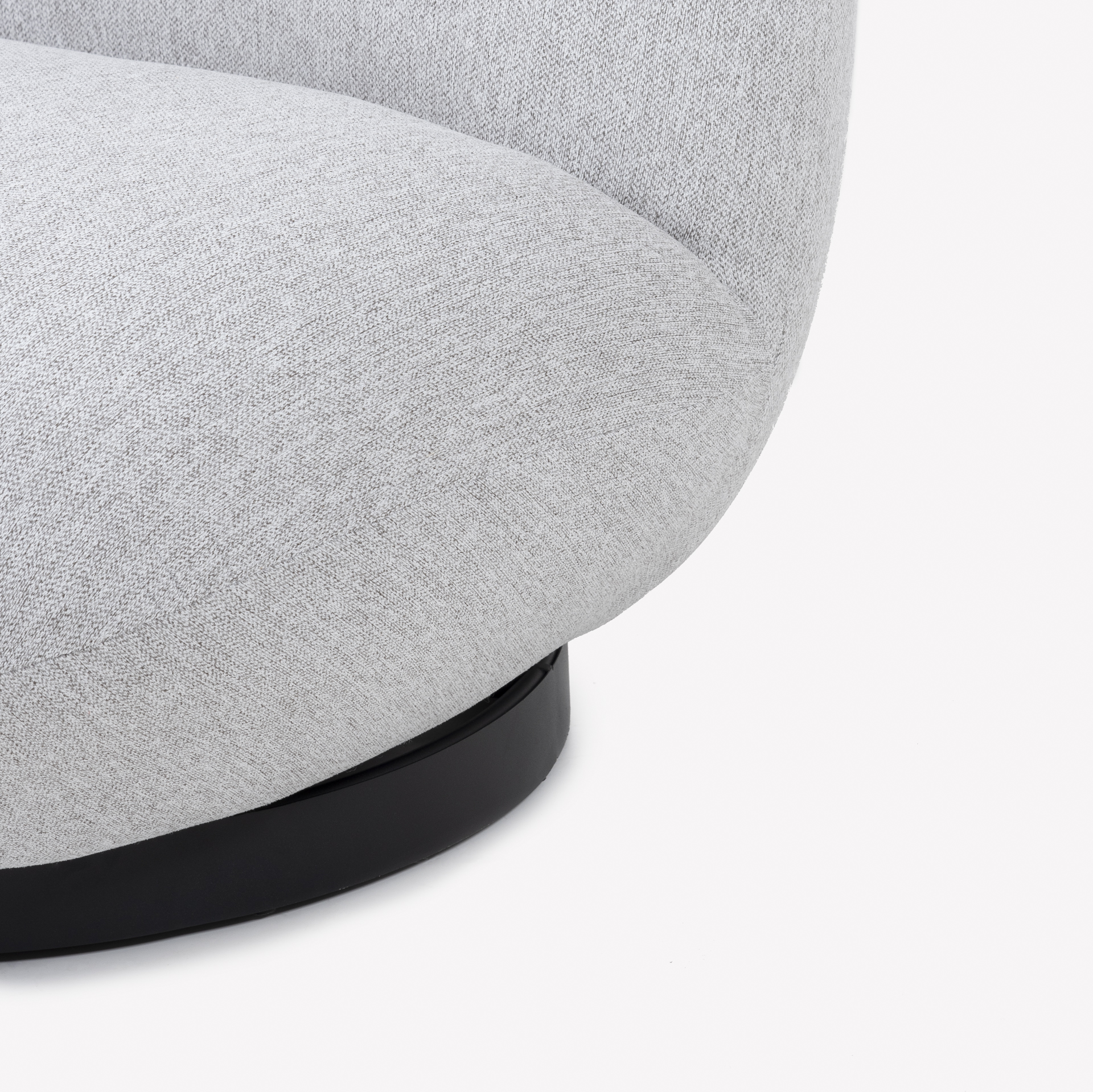 Butaca gris giratoria Pacha 81x95x71cm Clau&Chloe