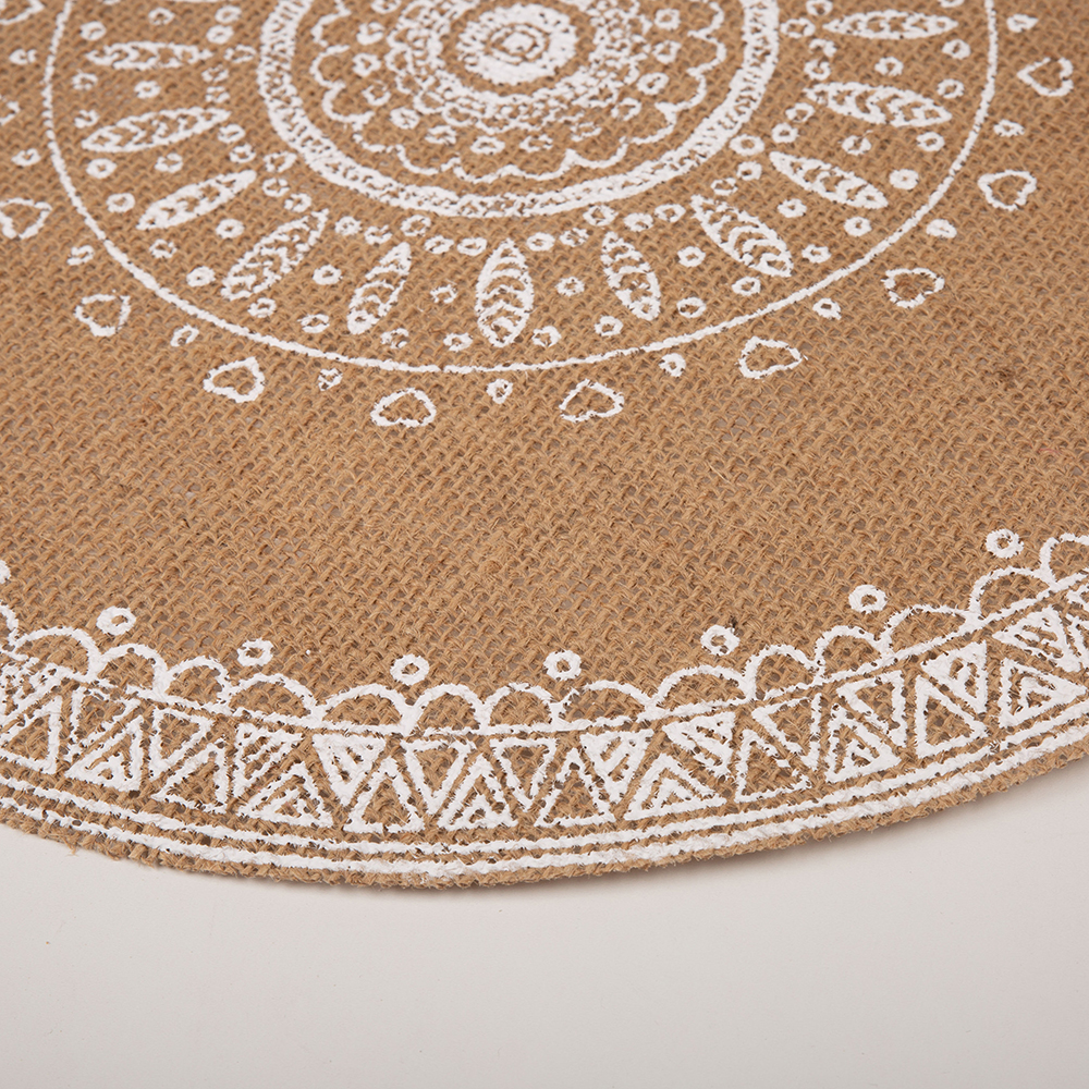 Mantel individual de yute Crochet &Oslash;38cm