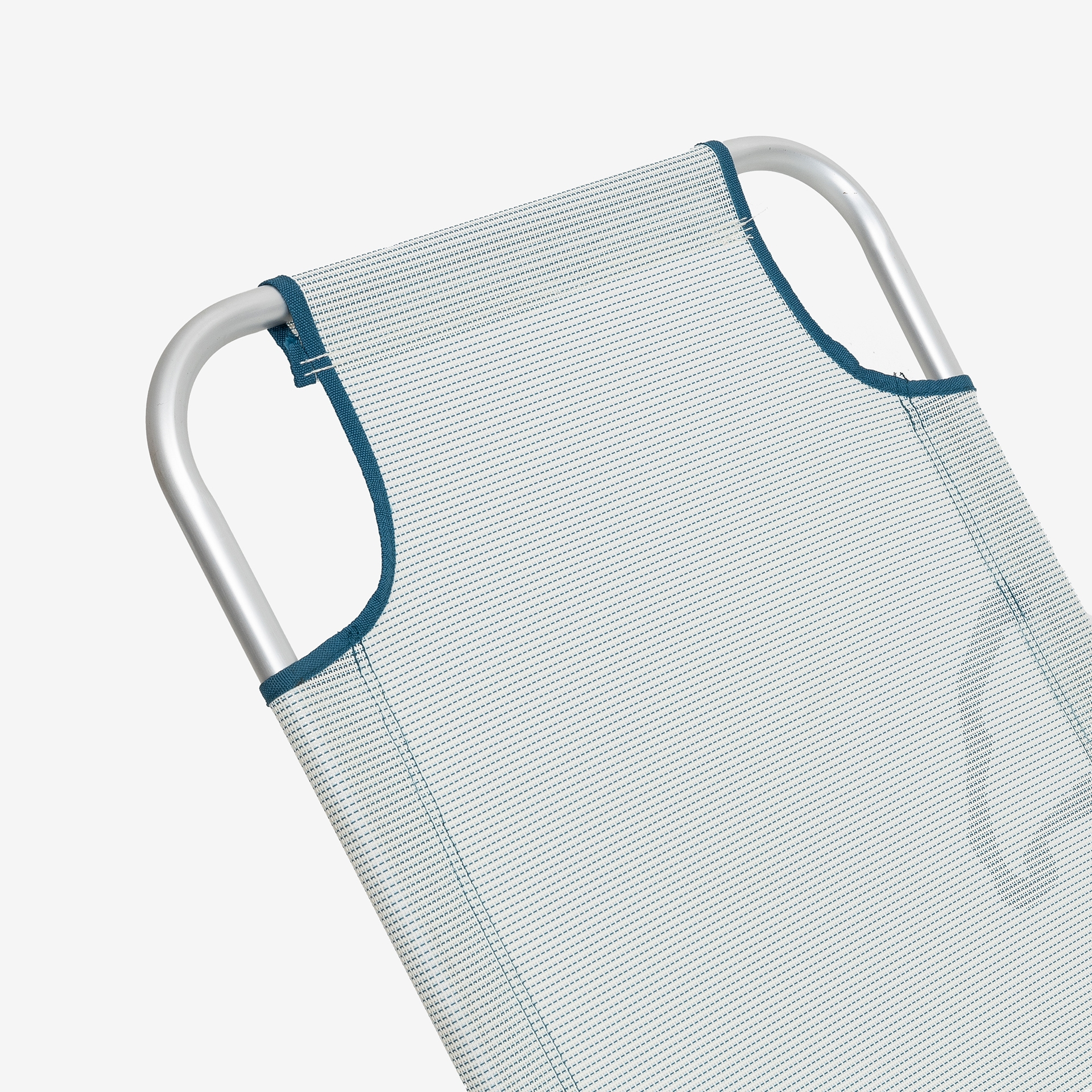 Tumbona multiposici&oacute;n azul de aluminio Medano 187 cm