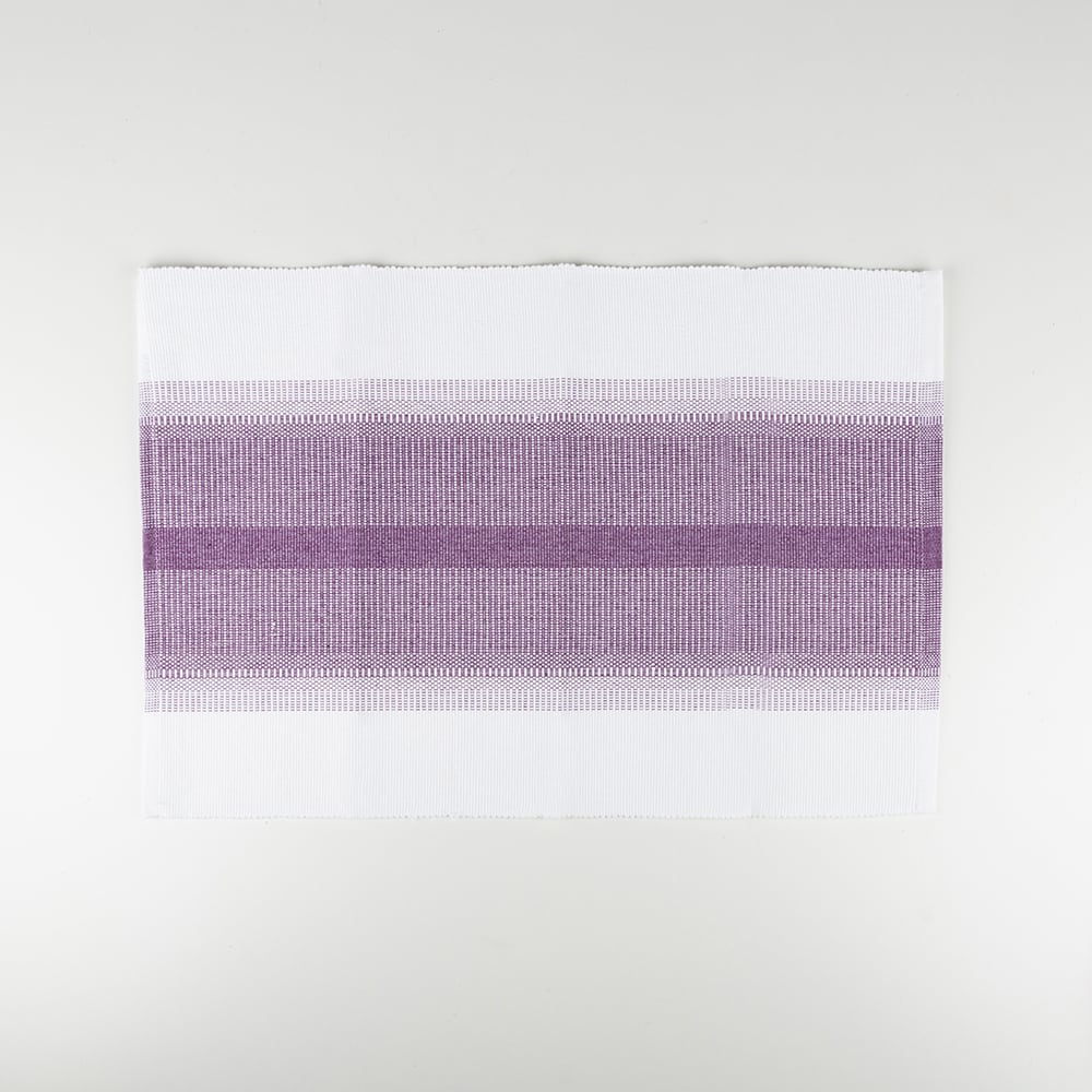 Set de 2 manteles individuales de algod&oacute;n de color lila