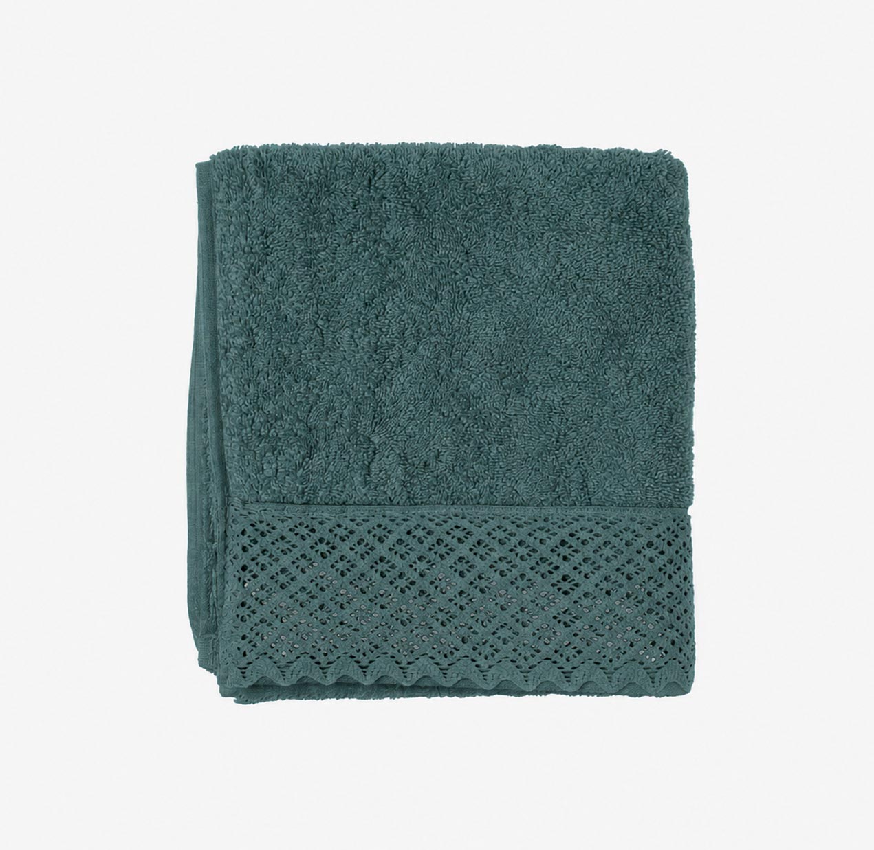 Toalla de ducha de algod&oacute;n 100% verde Nido 70x140cm - 500 g/m&sup2;