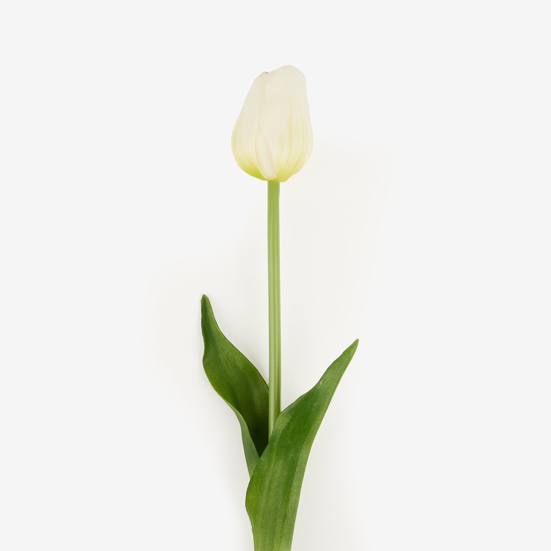 Flor artificial tulipán blanco 48cm