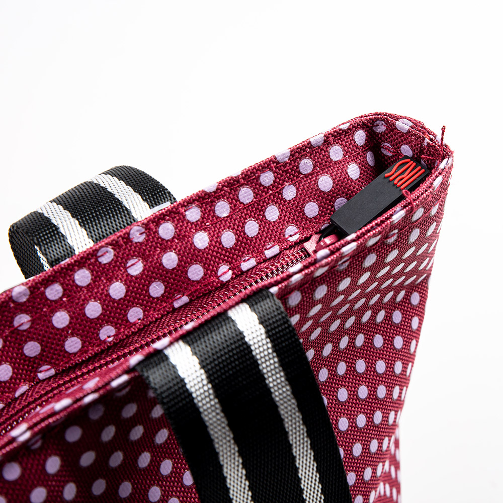 Bolsa lunch bag burdeos Dots Iris