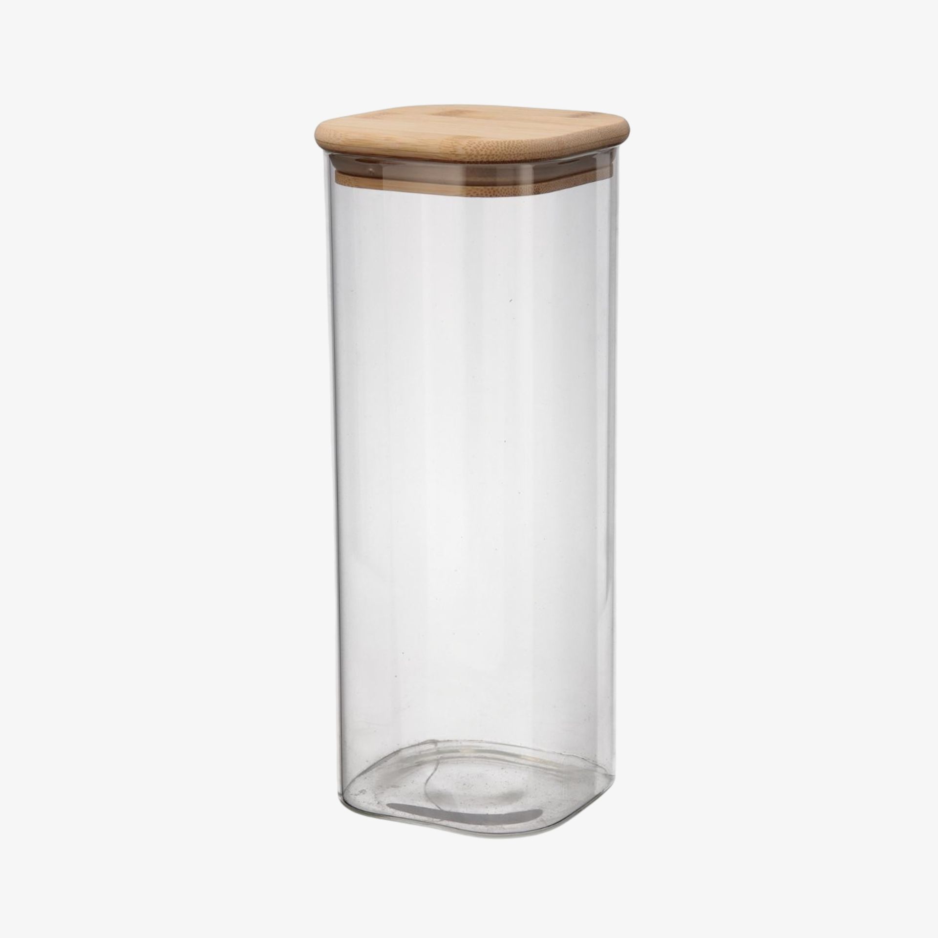 Tarro de cristal con tapa de bamb&uacute; Brila 2L