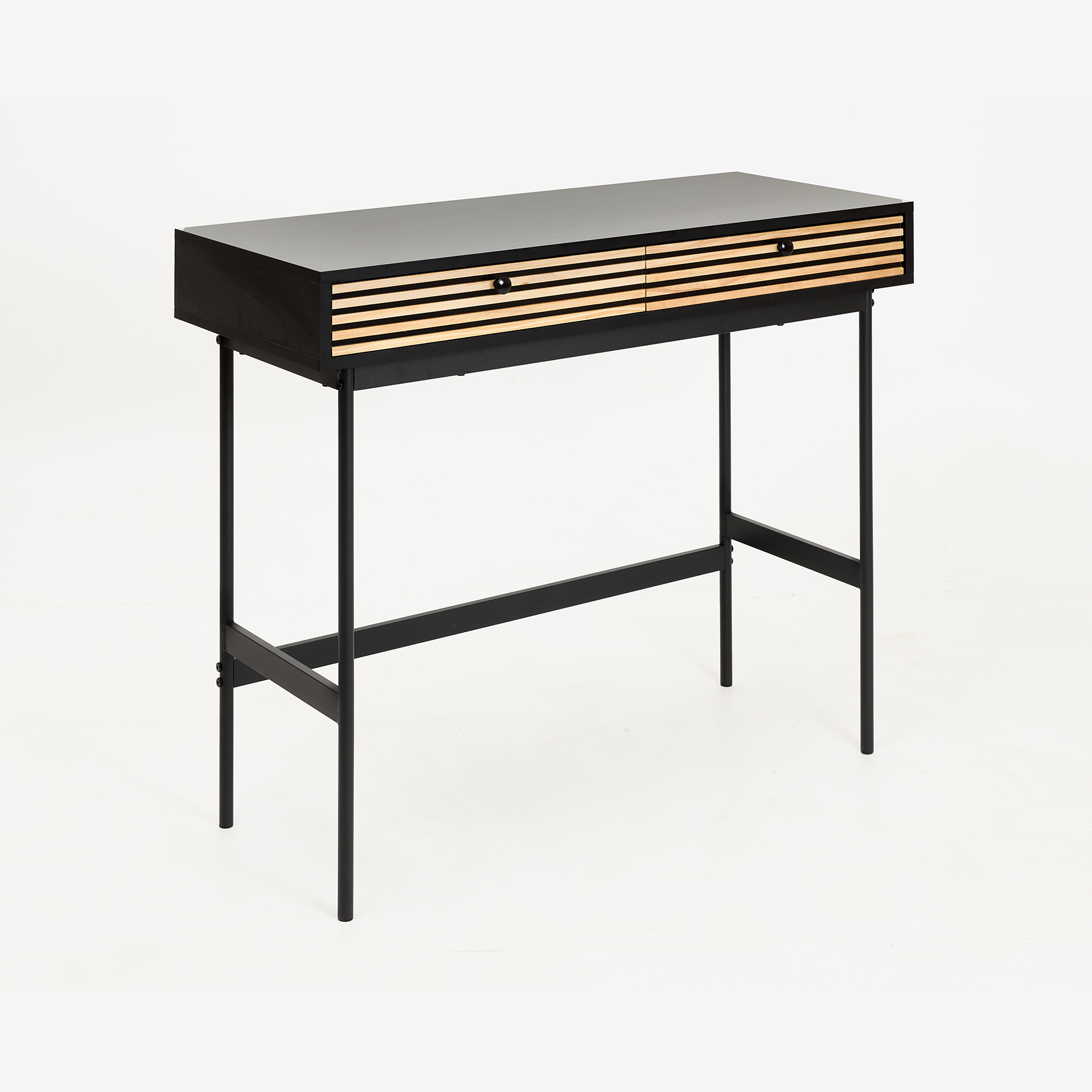 Escritorio de madera MDF y metal Bika 100x40x80cm