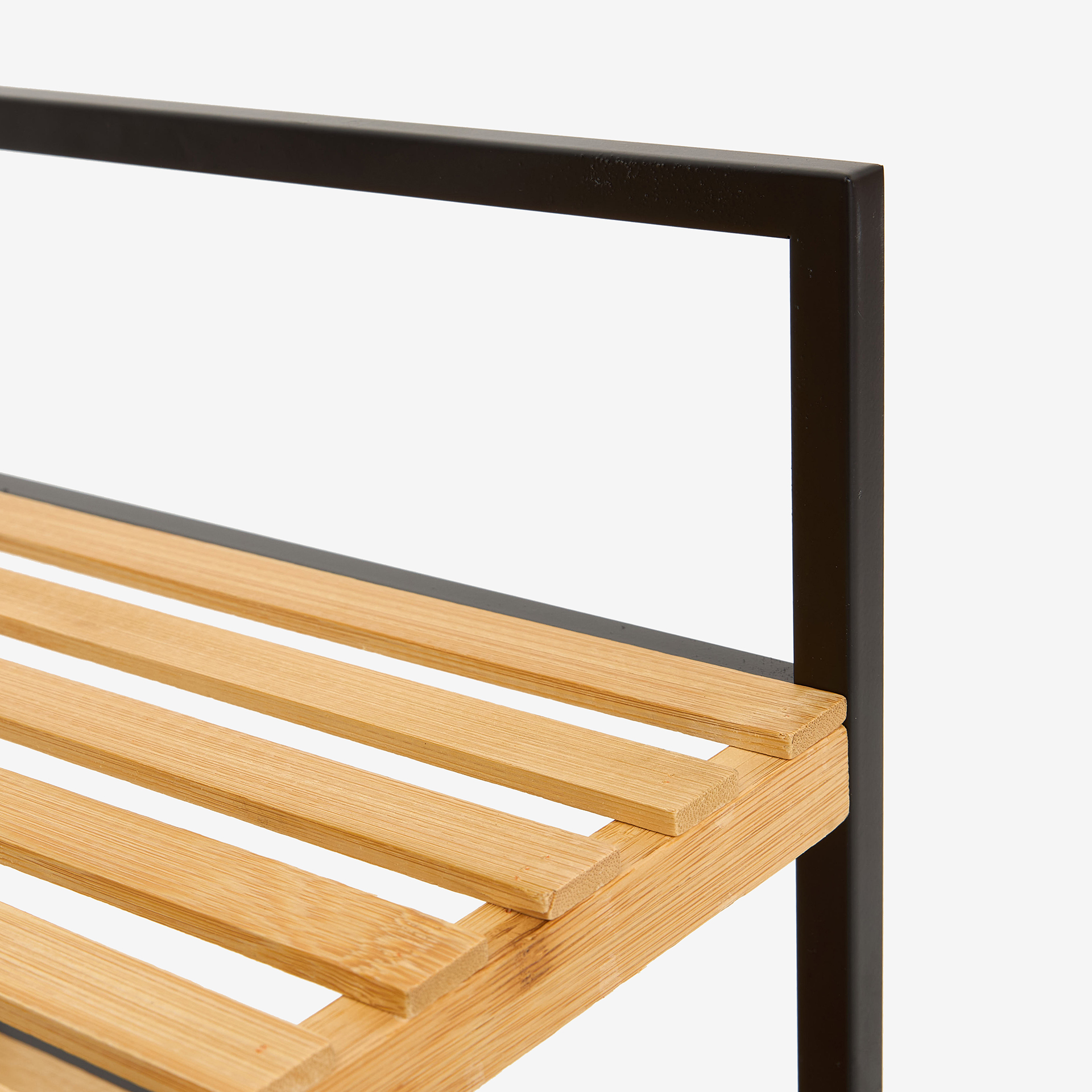 Zapatero de bambú con 3 estantes Kabil 70x33x48cm