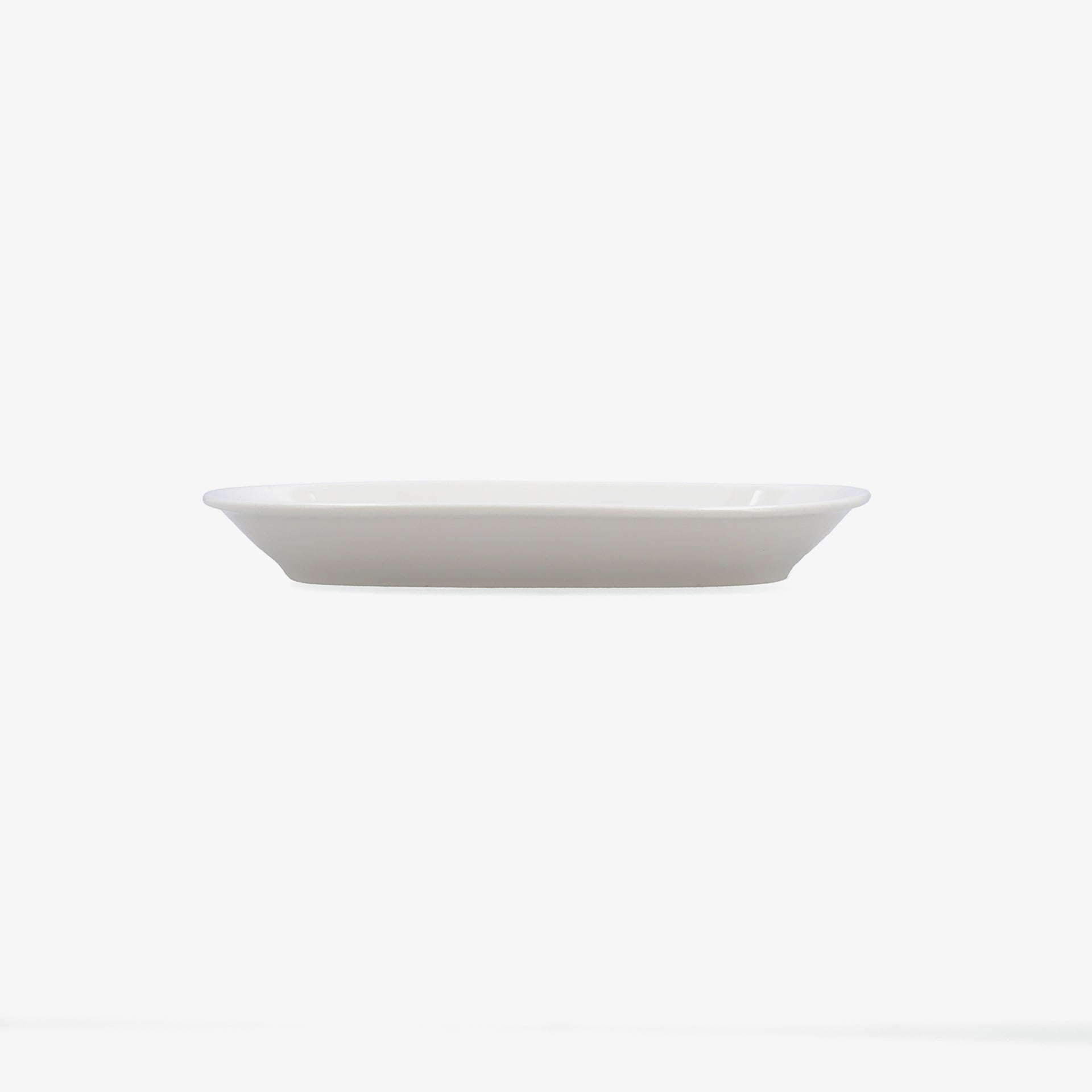 Fuente oval blanca de porcelana Regent 24x14cm