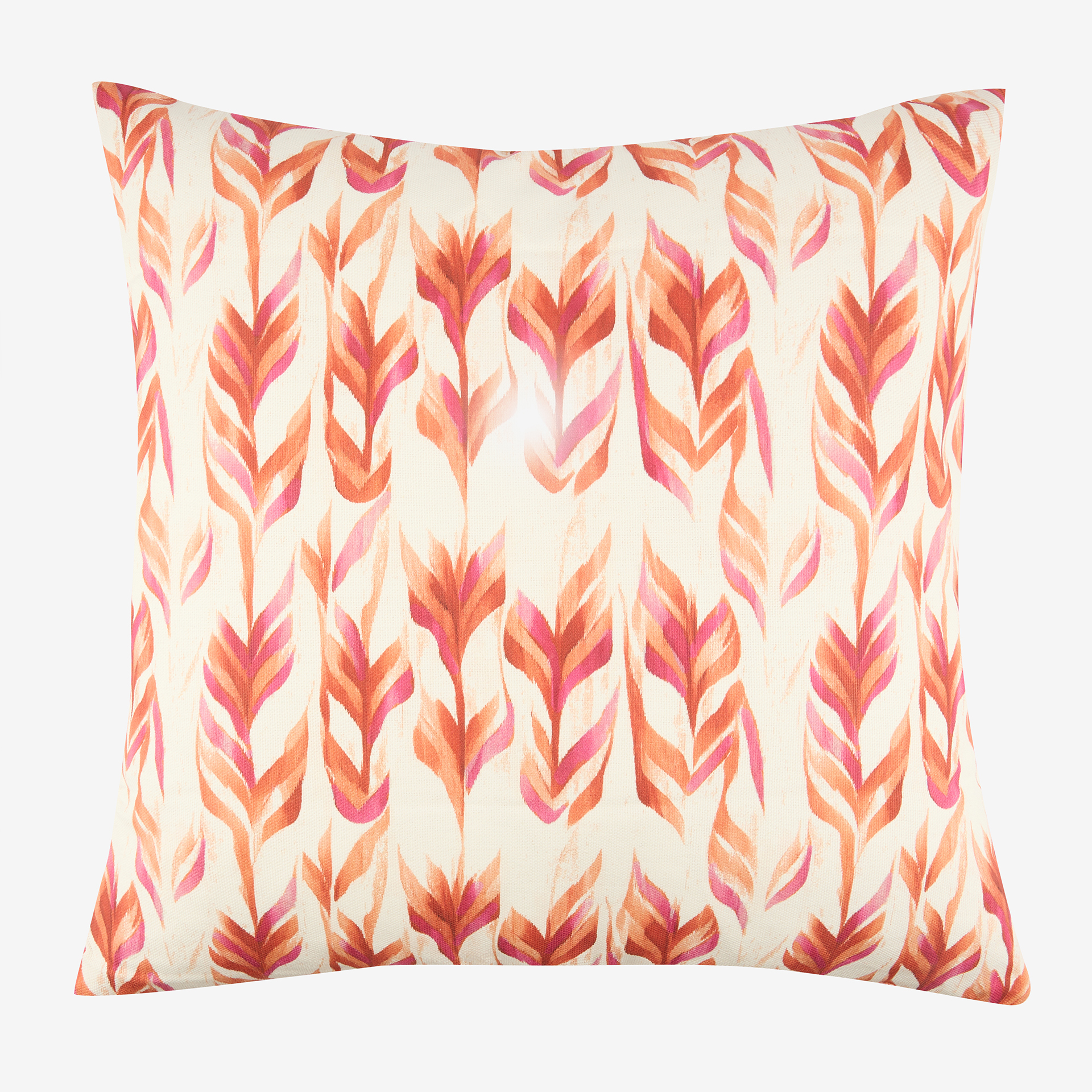 Funda de cojín de algodón cuadrada rosa Arce 45x45cm