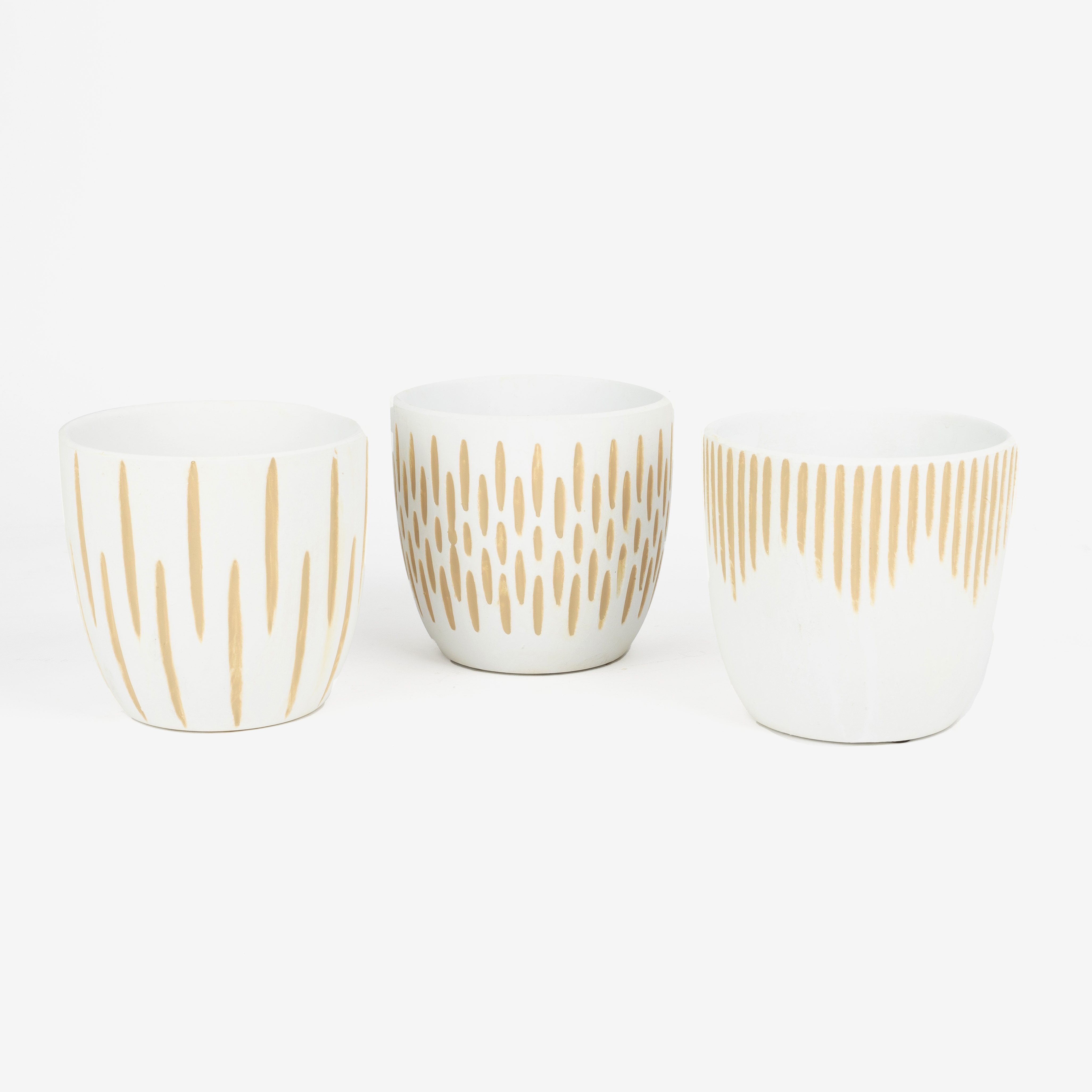 Macetero blanco en varios modelos Ø13cm