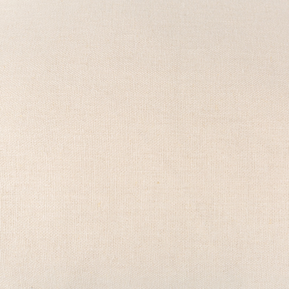 Funda de coj&iacute;n de lino 100% blanco 45x45cm