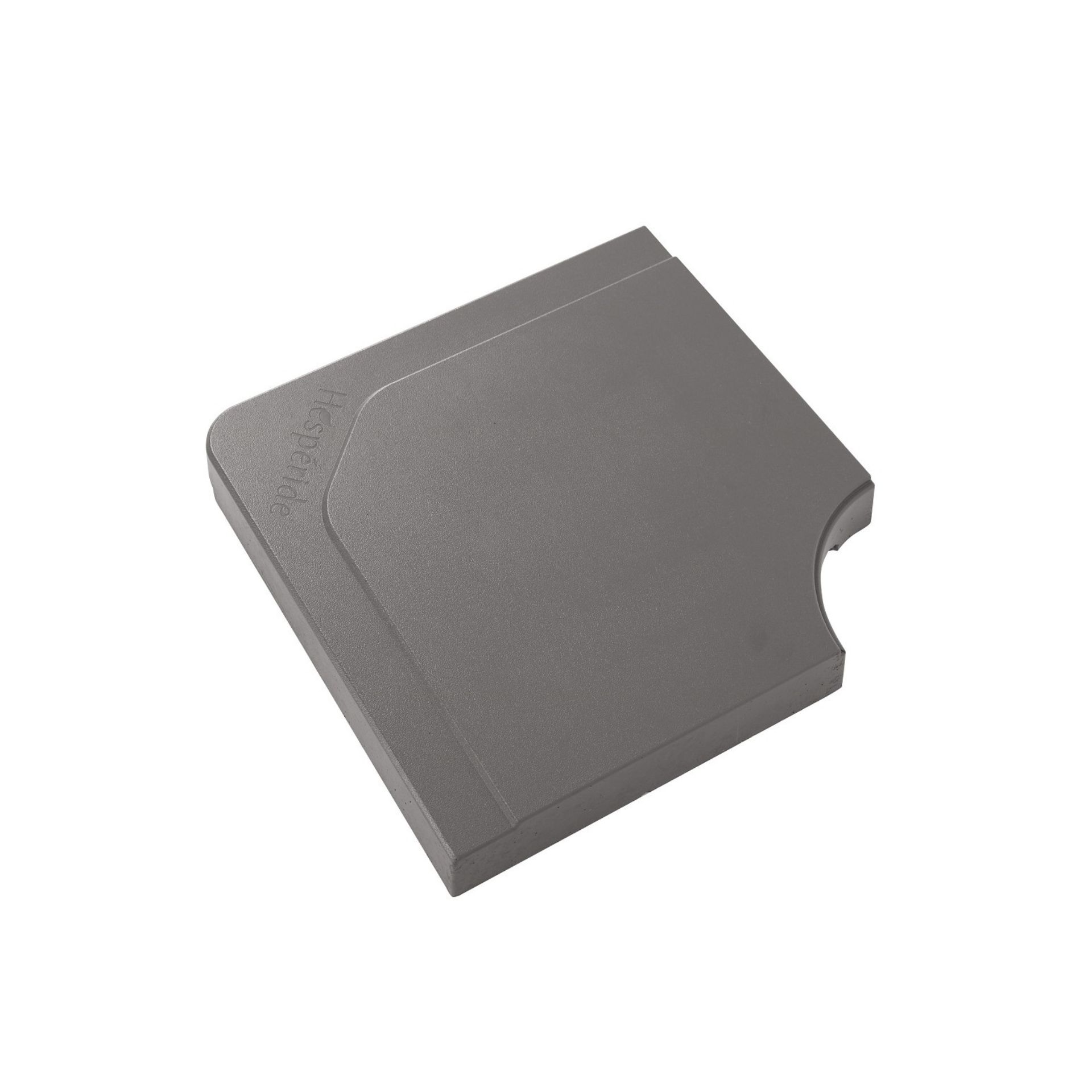 Pie parasol lateral de homig&oacute;n taupe Diani 15kg