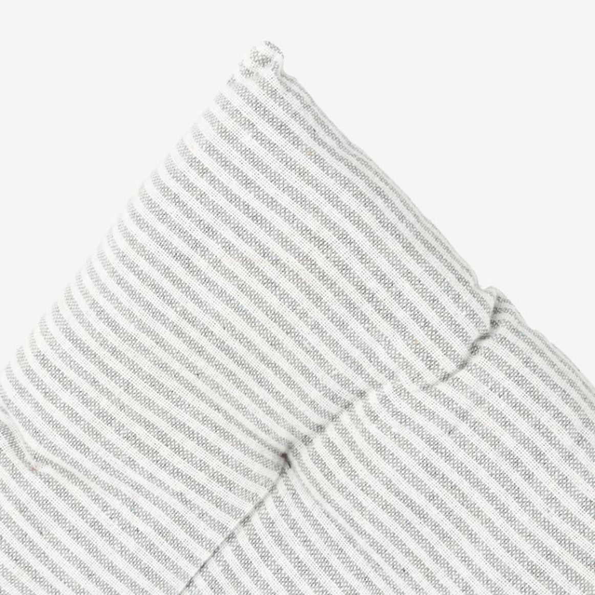 Cojín de silla de algodón con rayas grises Stripes 40x40cm