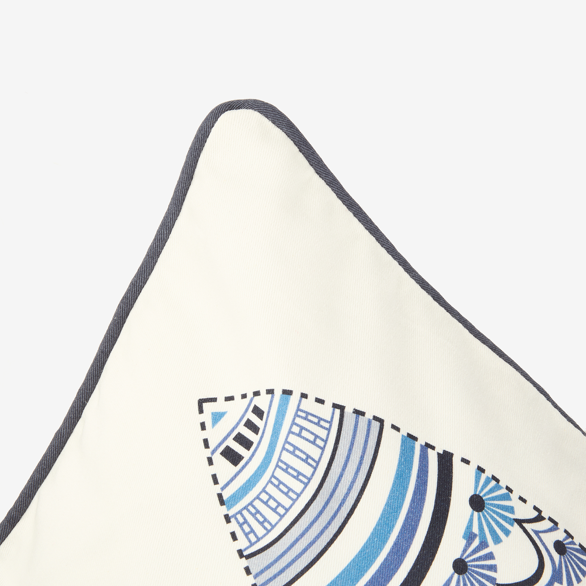 Funda de coj&iacute;n de algod&oacute;n Fishes 45x45cm