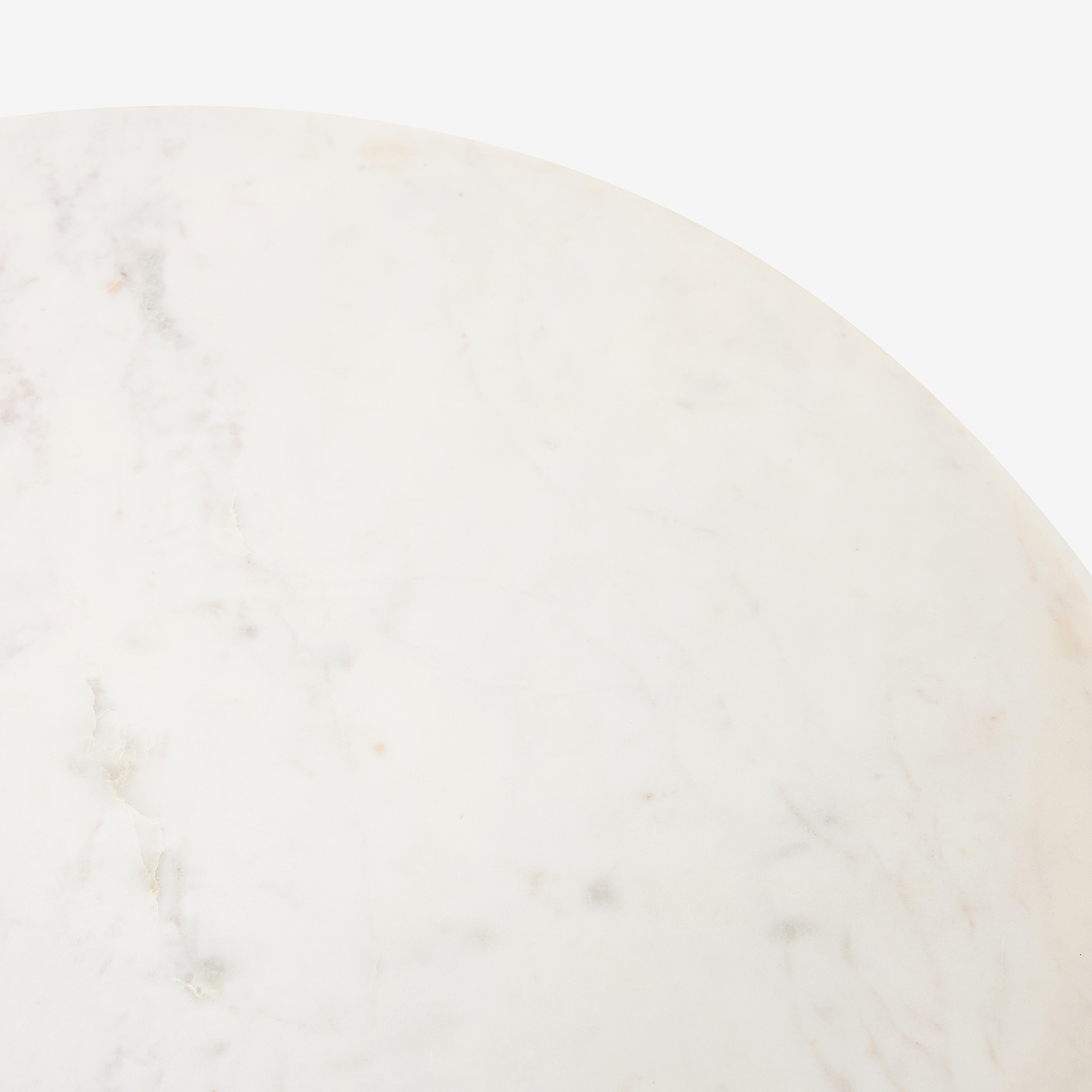 Mesa auxiliar de m&aacute;rmol blanco Cribs &Oslash;60x50 Clau&Chloe