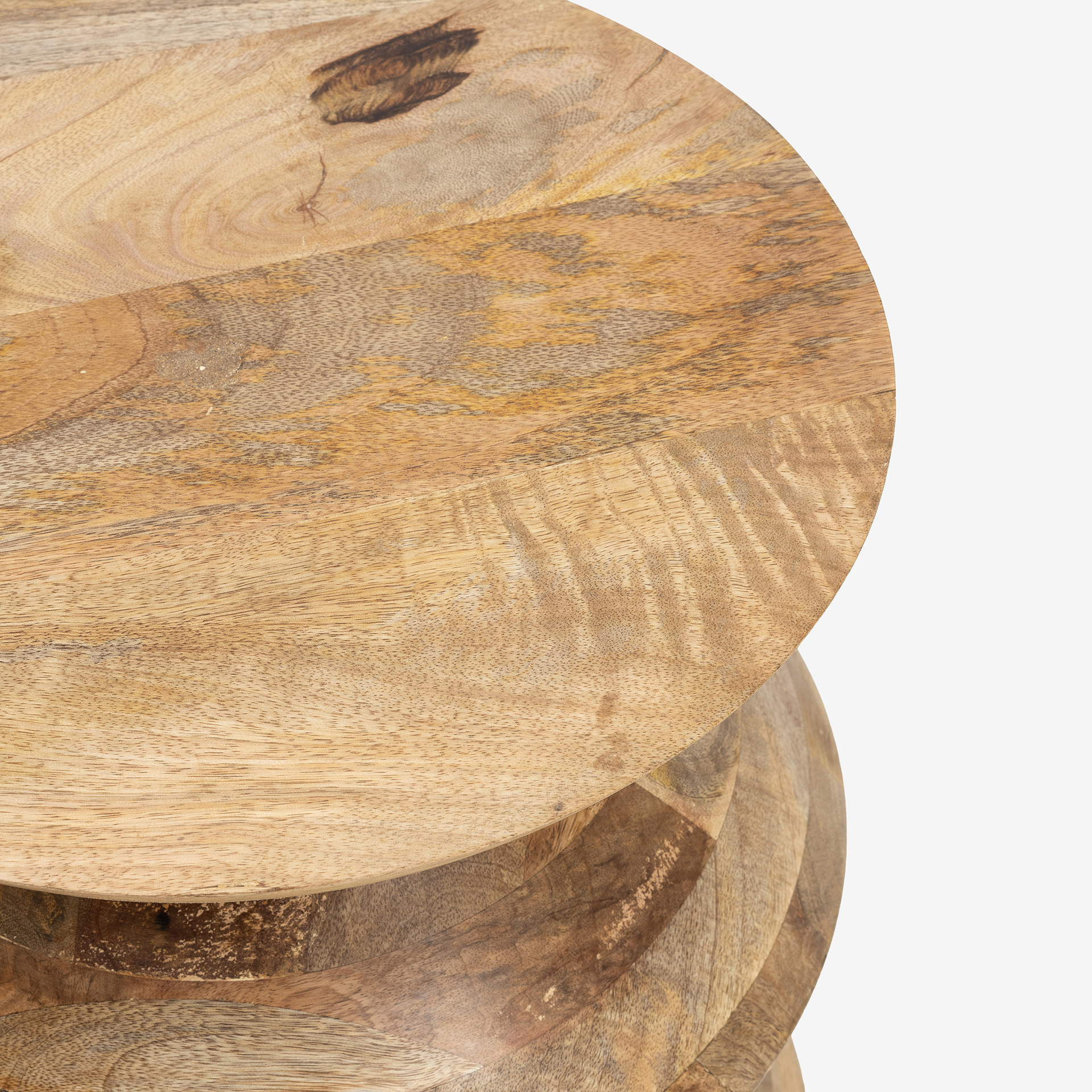 Mesa auxiliar de madera de mango Talara &Oslash;40x40cm